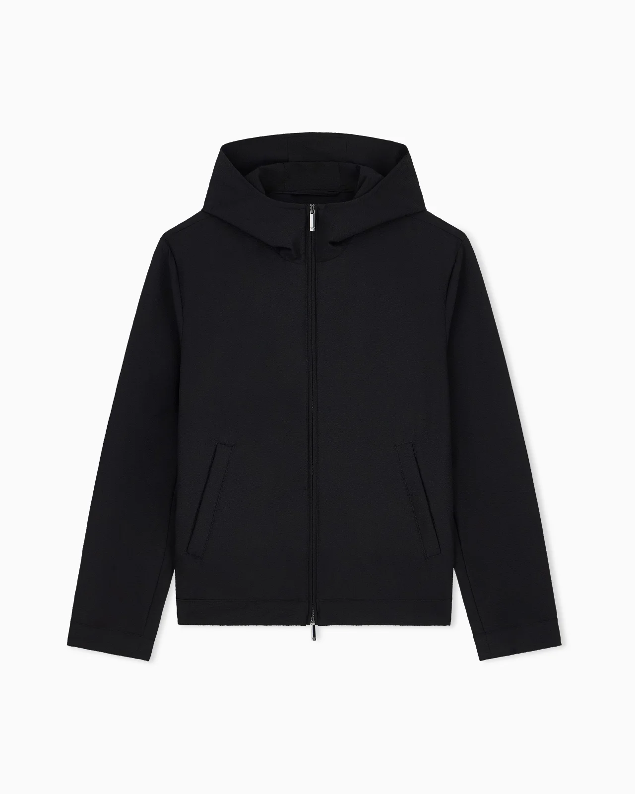 BLOUSON JACKET SEERSUCKER WITH DOWN AND FEATHER PADDING - 1