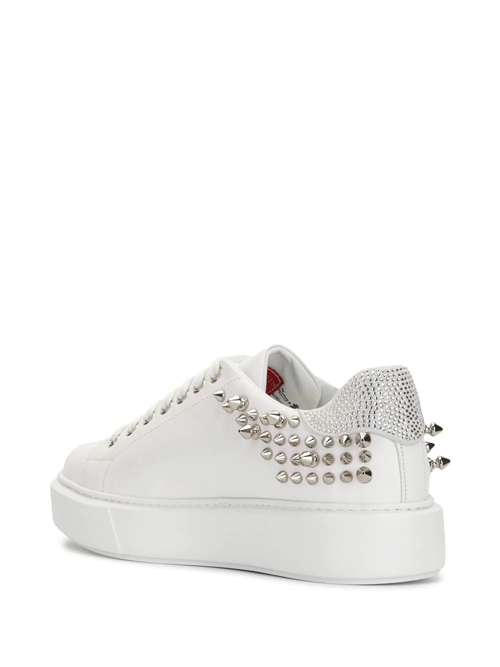 stud embellished platform sole sneakers - 3