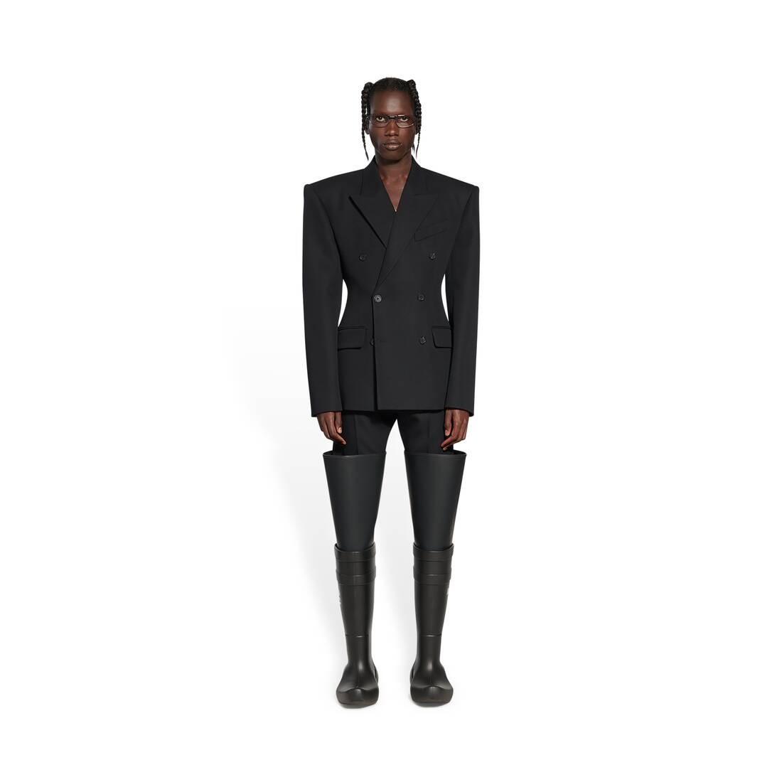 BALENCIAGA Waisted Jacket in Black | REVERSIBLE