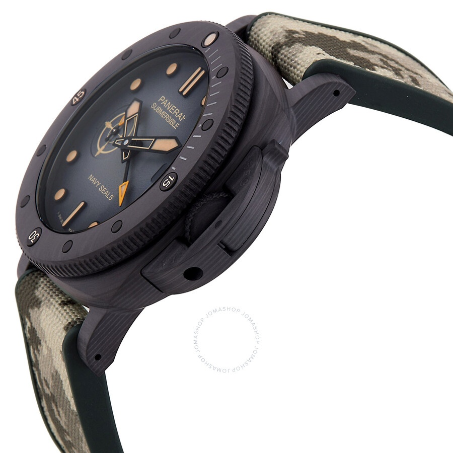 Panerai Submersible QuarantaQuattro Carbotech Automatic Black Dial Watch PAM01513 - 2