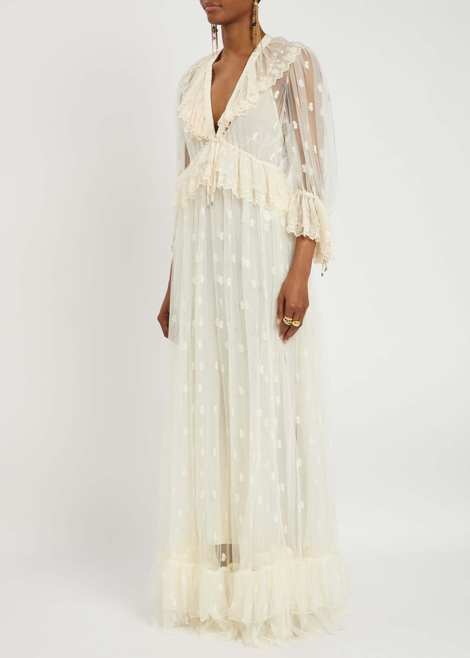 Chloe Ruffled Tulle Gown - 2