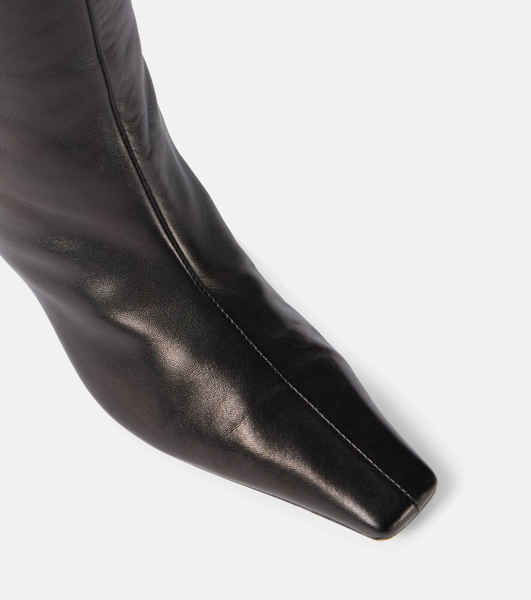 Davis leather knee-high boots - 5
