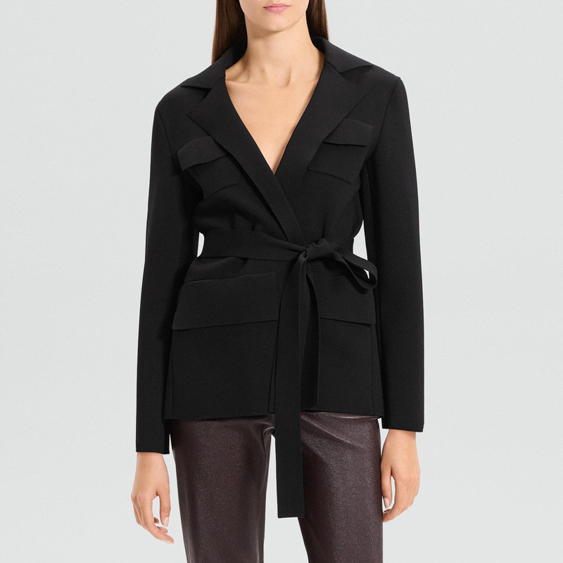 Relaxed Blazer in Crepe Knit 2