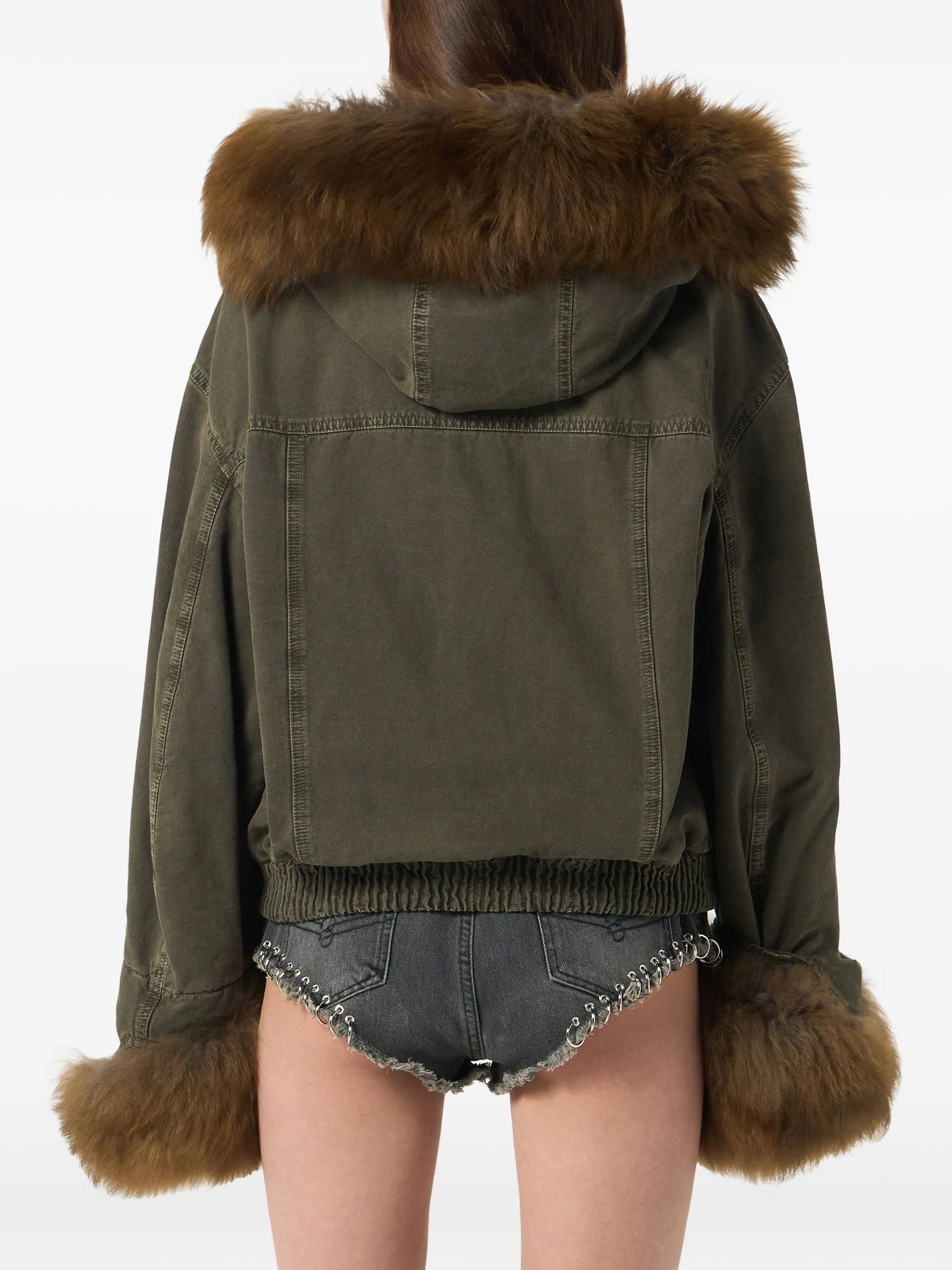 Blumarine Fur-trimmed Bomber Jacket - 4