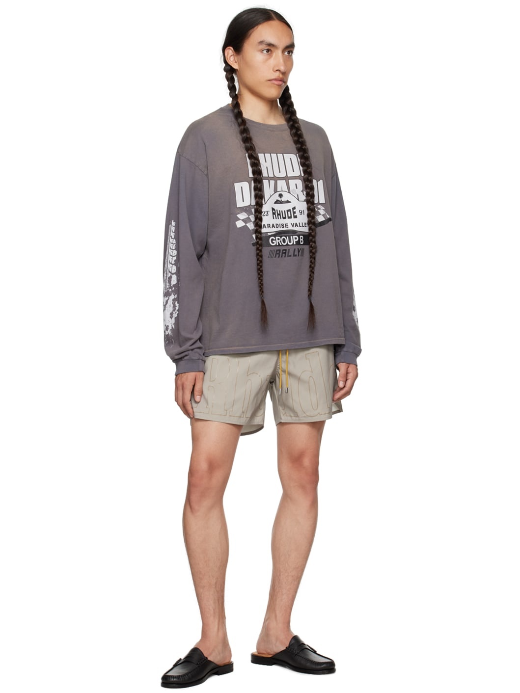 トップス RHUDE DAKAR 91 L/S Tee M Rhude DAKAR 91 LS TEE | REVERSIBLE