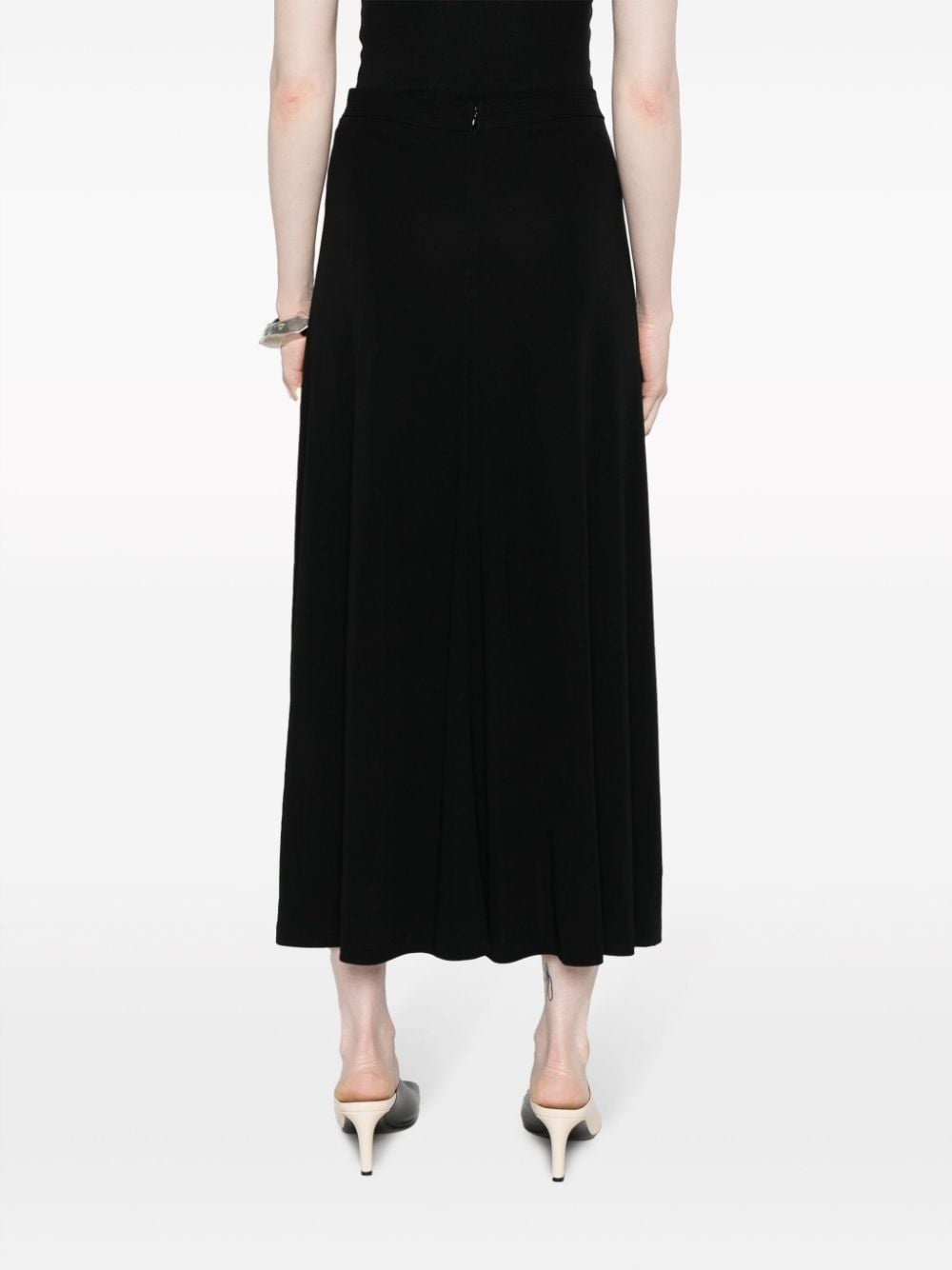 high-waisted midi skirt - 4