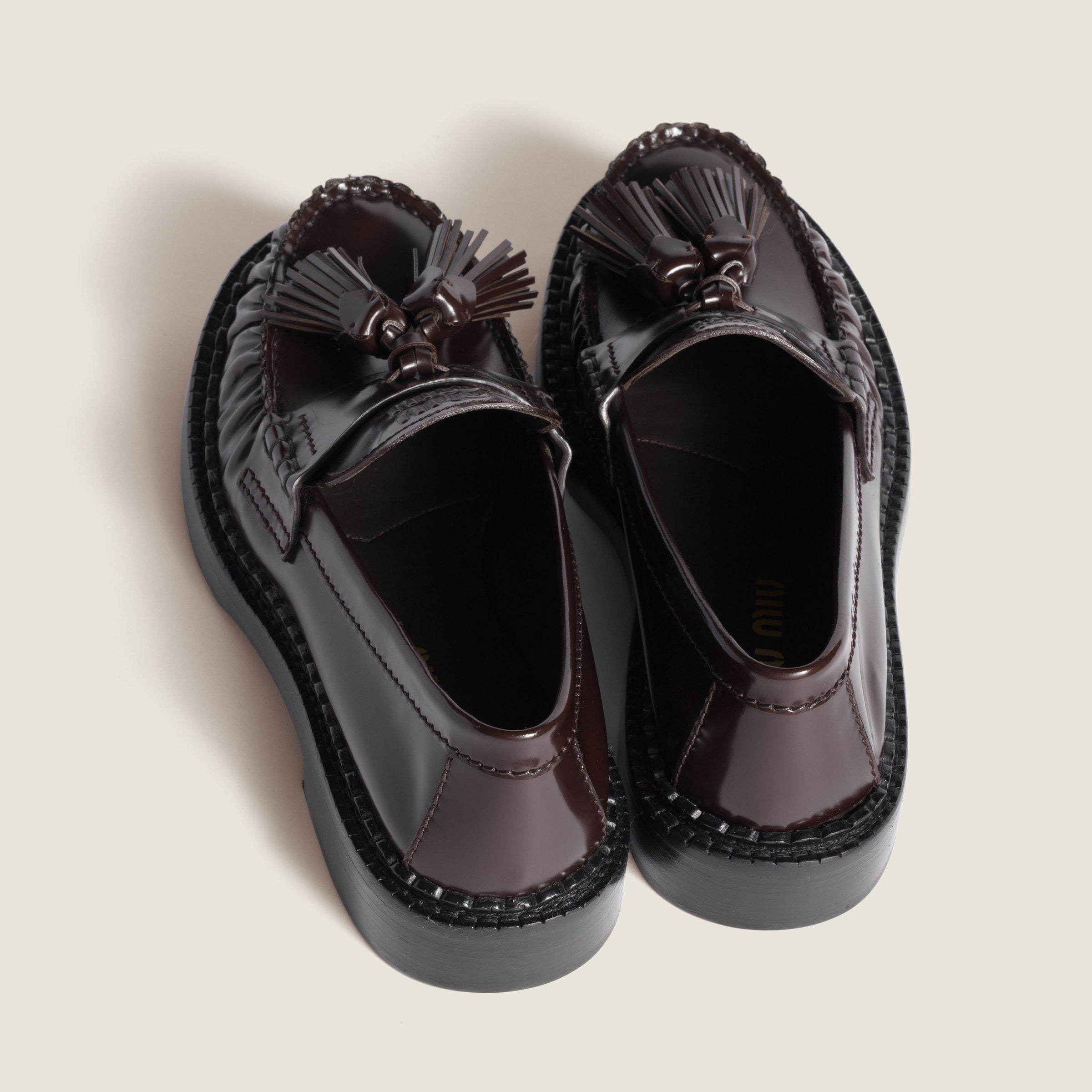 Tassel loafers in polished leather - 3