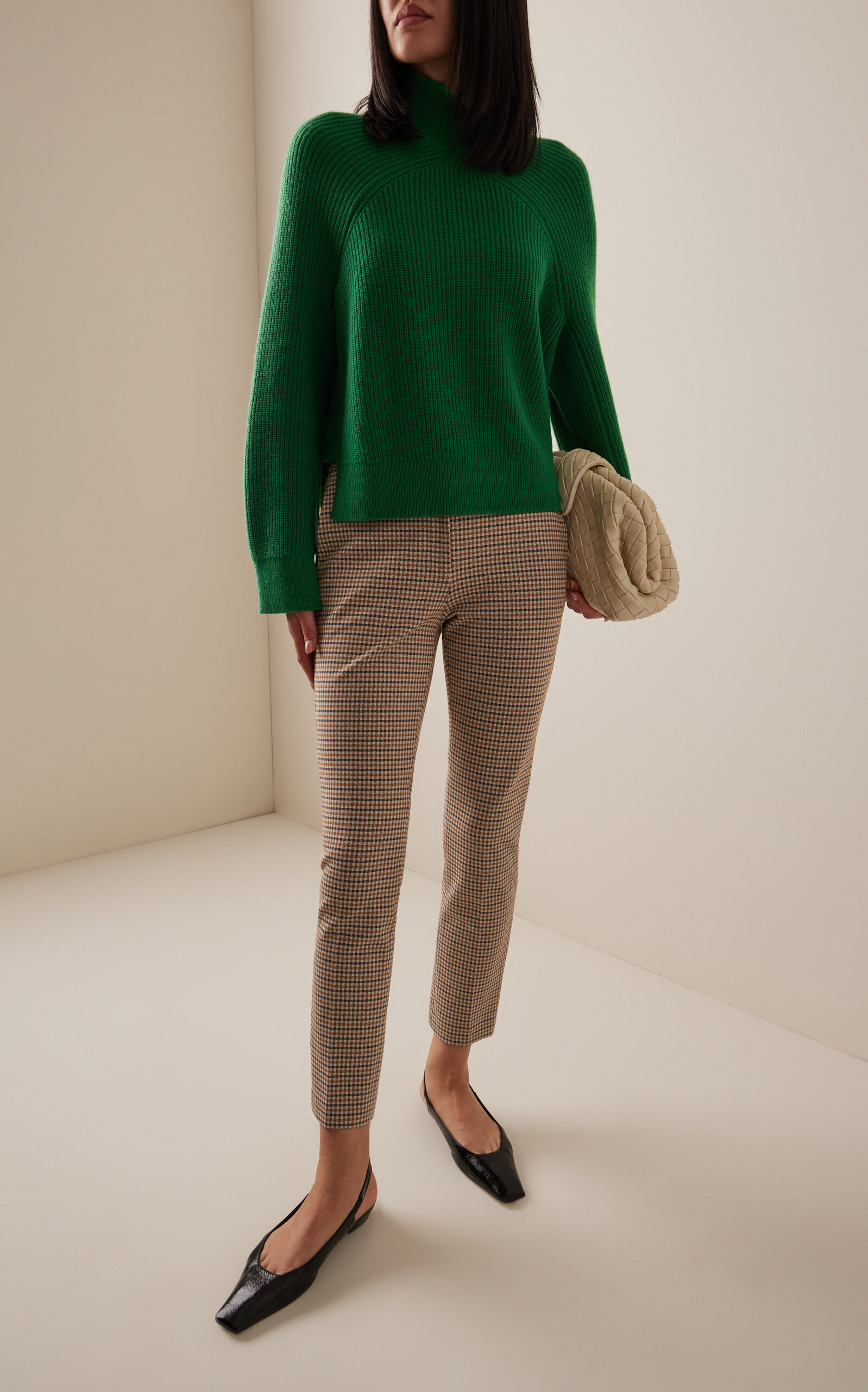 Wool-Cashmere Turtleneck Sweater green - 3