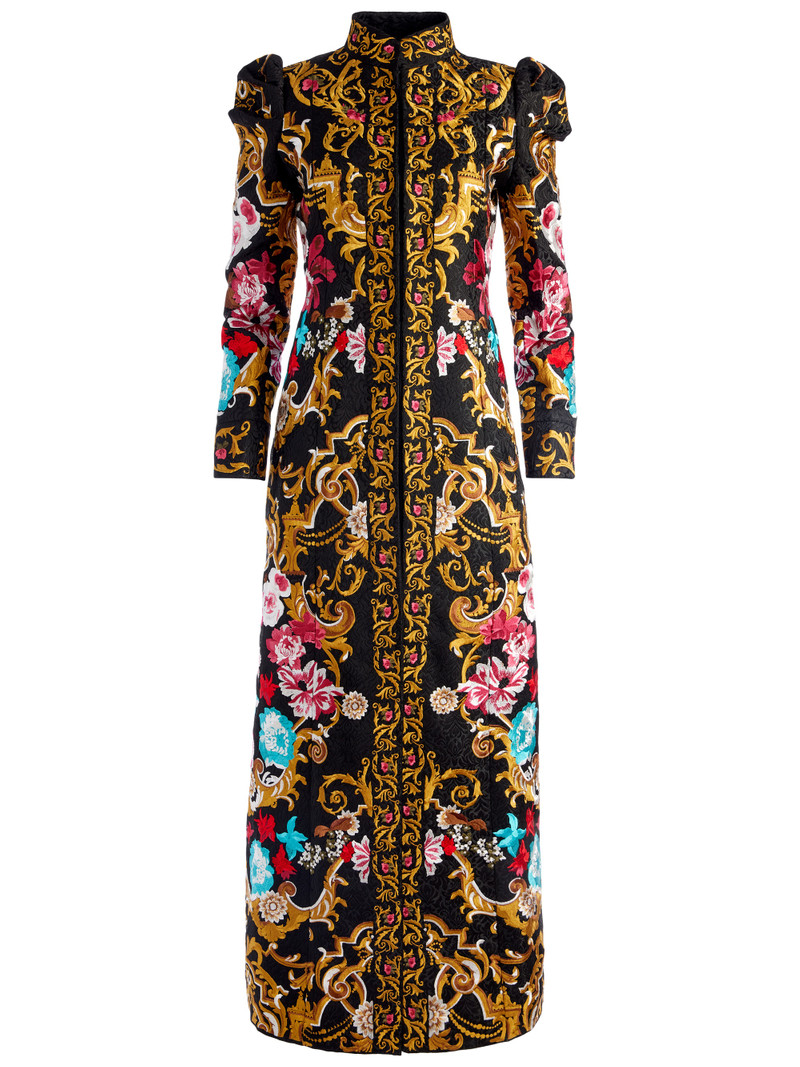 THOMAS EMBROIDERED MAXI COAT 1