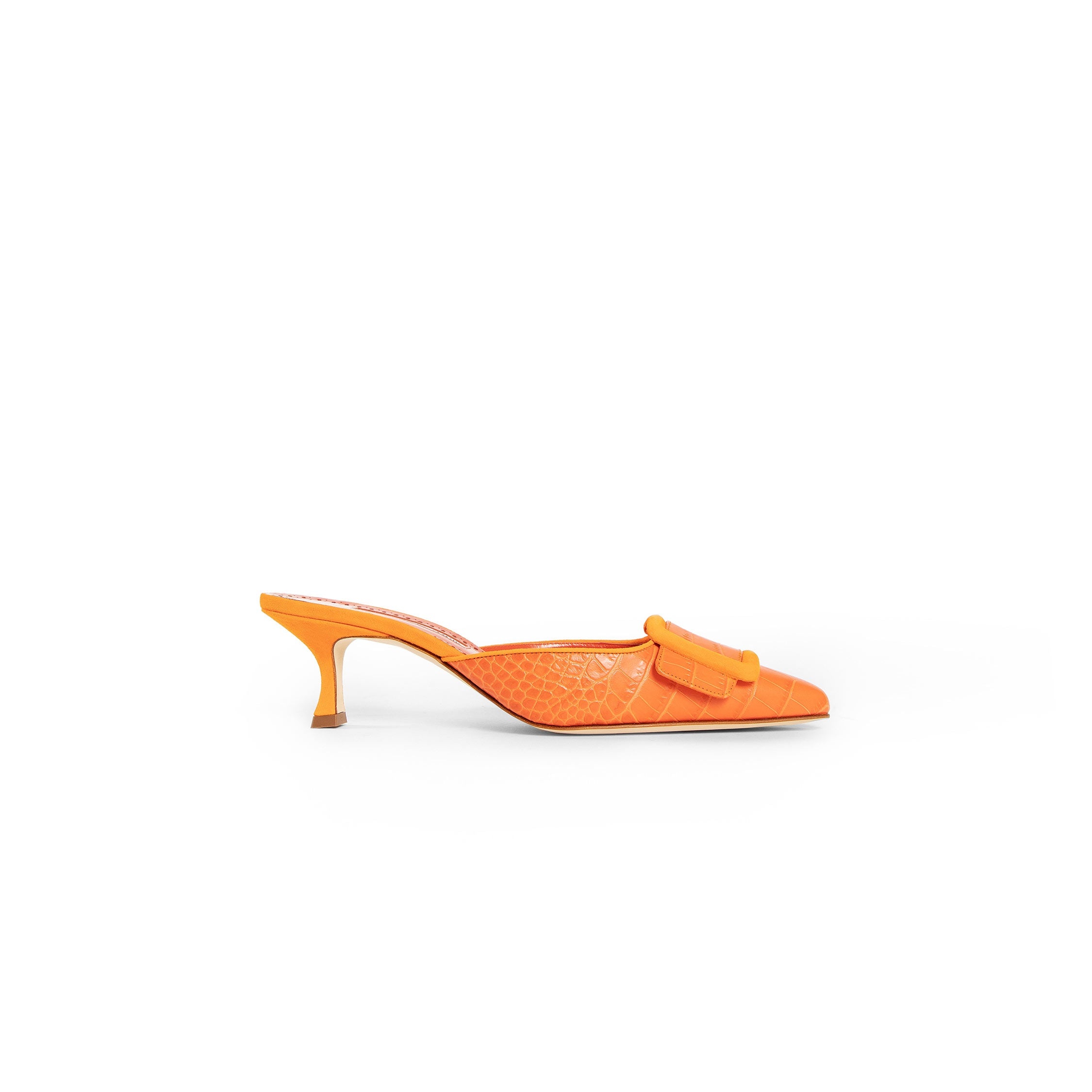 MANOLO BLAHNIK WOMAN ORANGE PUMPS - 8