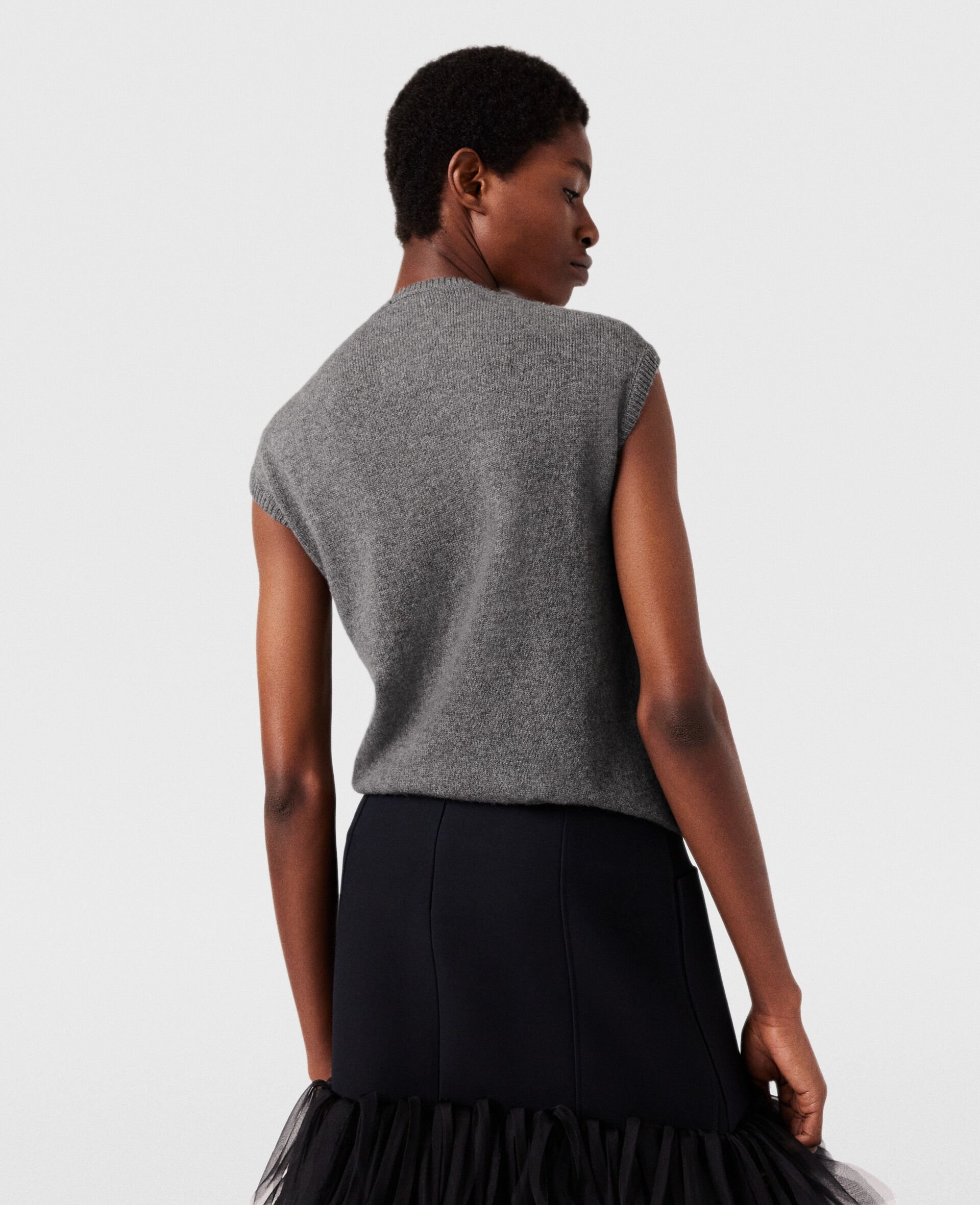 Scarf Detail Sleeveless Top - 3