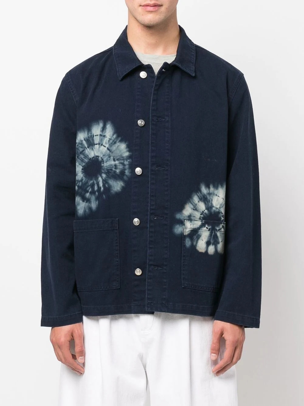 tie-dye denim shirt - 3