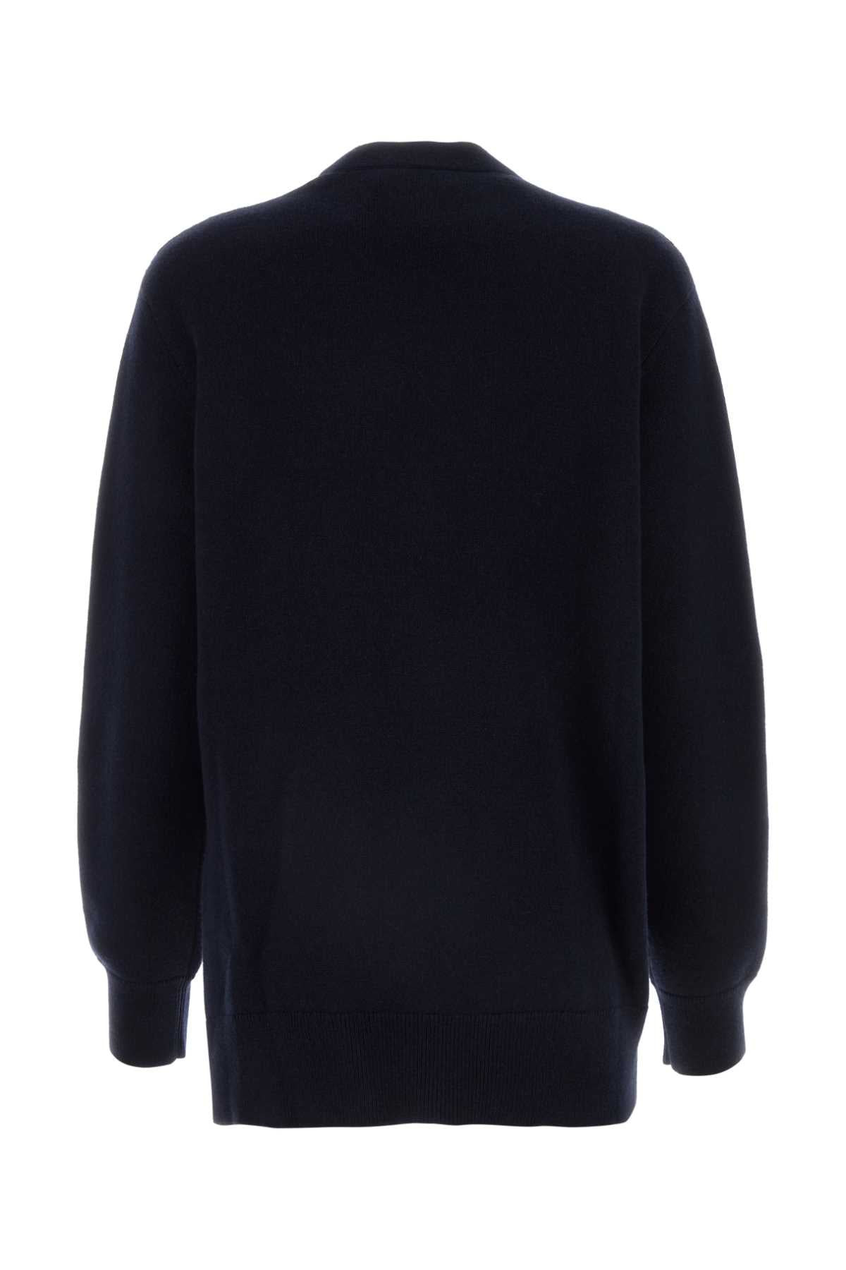 Loewe Women Midnight Blue Cashmere Cardigan - 2