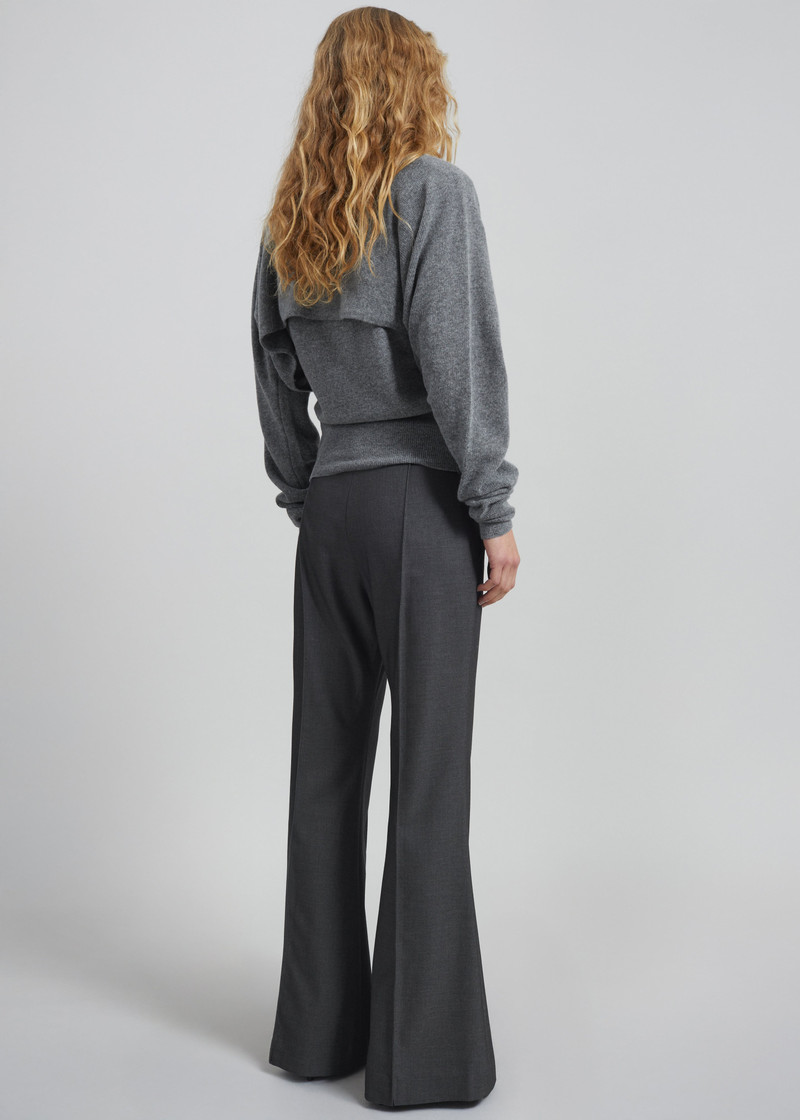 Lausanne Cashmere Detachable Layered Knit Set - Grey 10