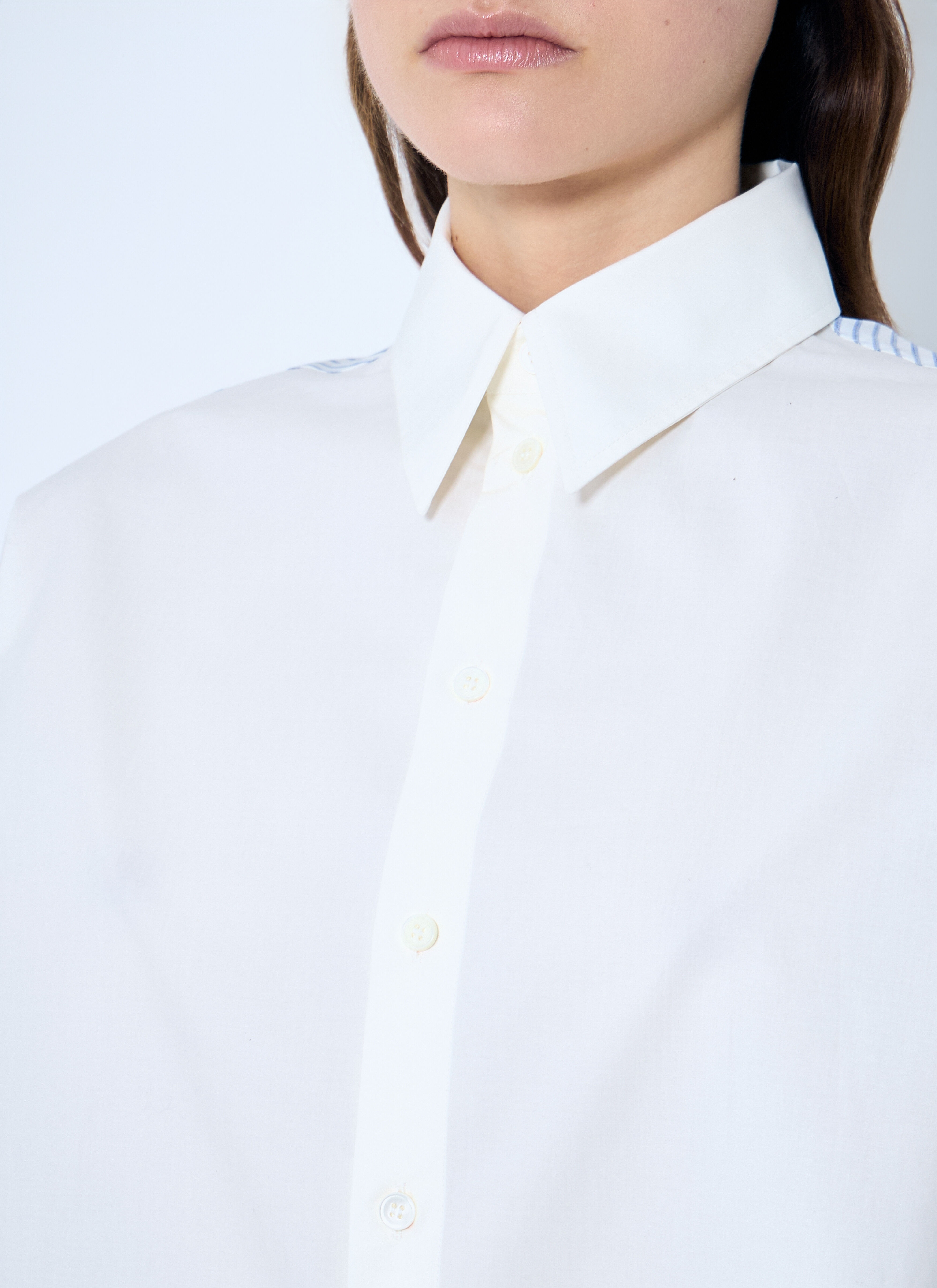 Cropped Contrast Shirt - 5