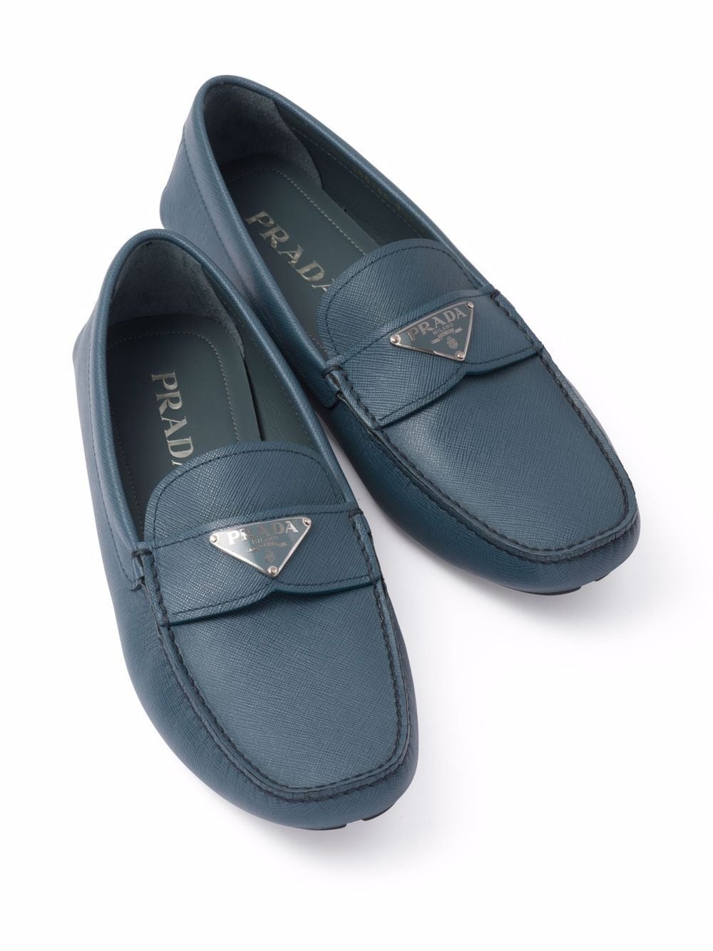 triangle-logo penny-slot loafers - 4