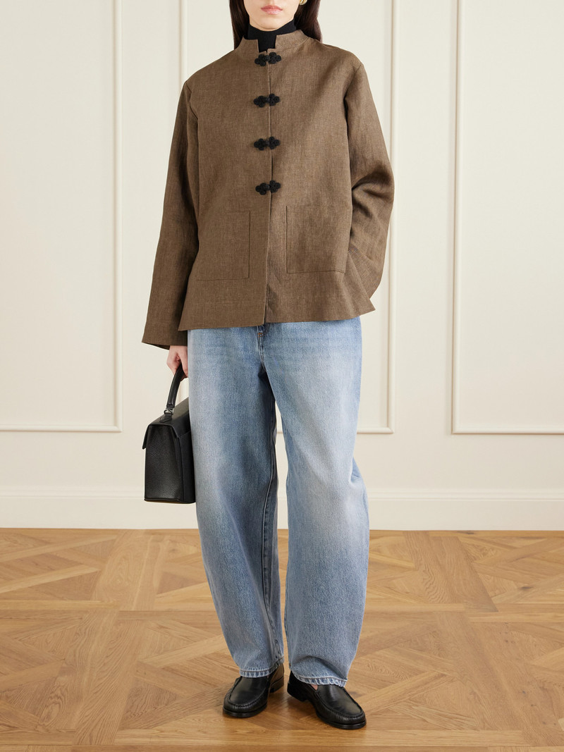 RÓHE Mandarin Linen-twill Jacket outlook