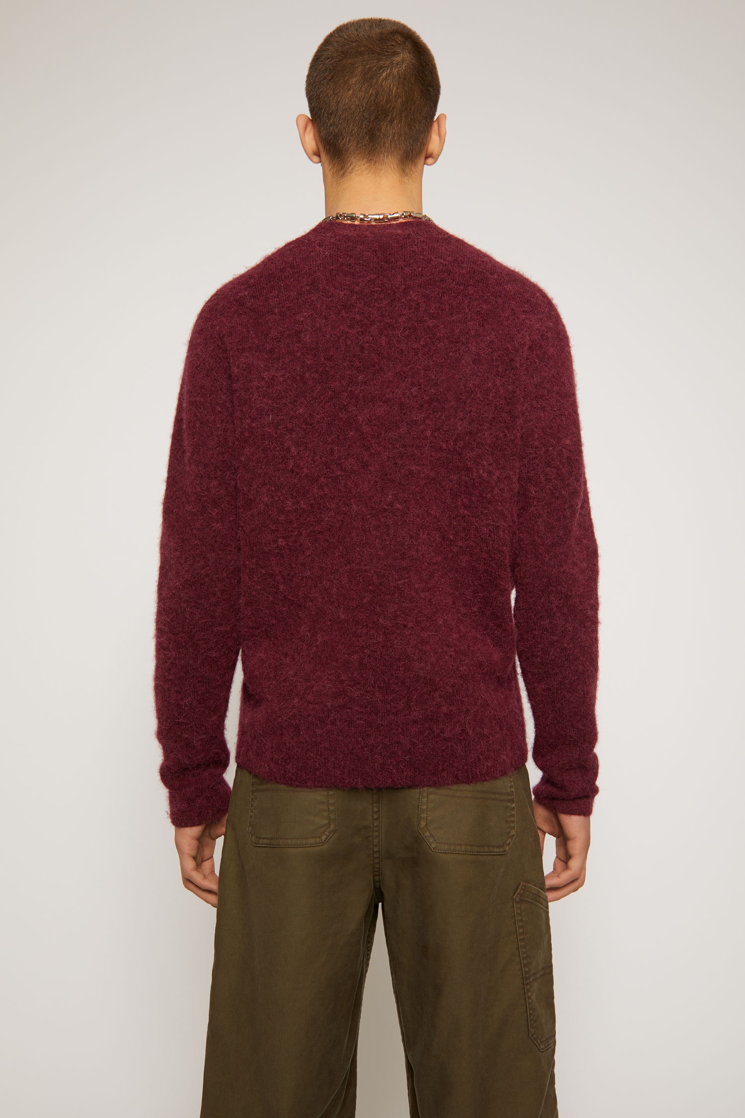 Alpaca-wool sweater burgundy - 3