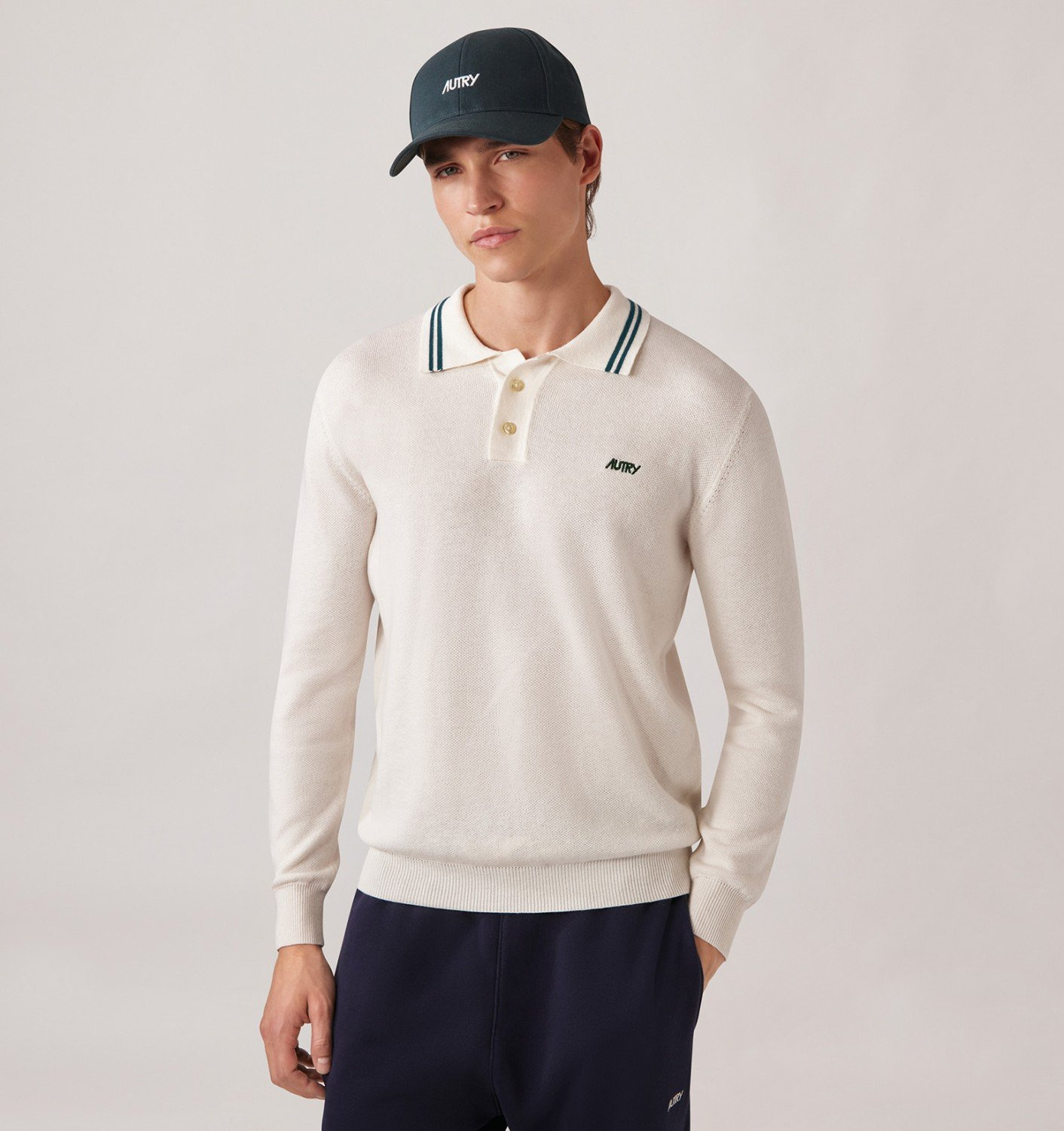 UNISEX KNIT WOOL POLO - 3