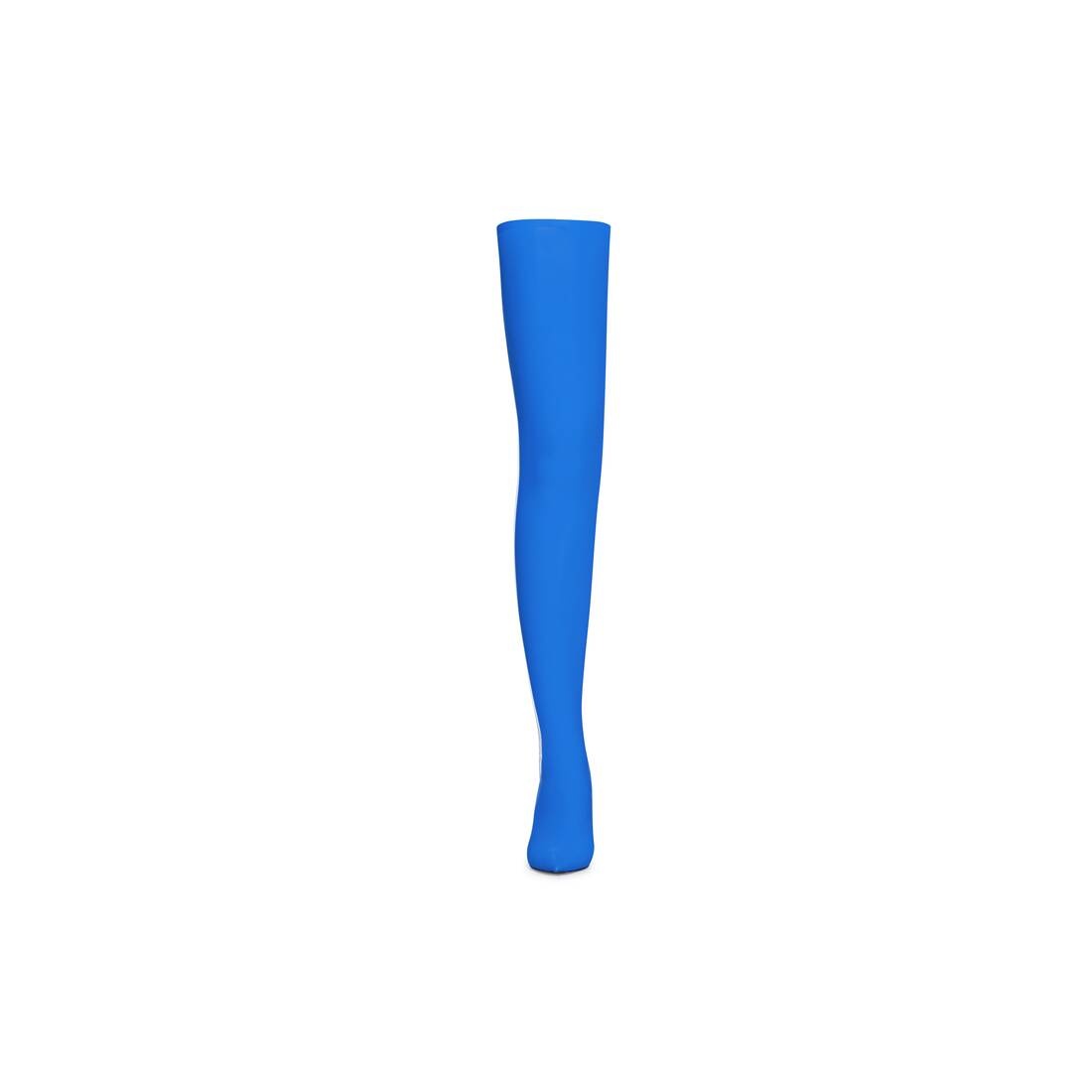 Women's Balenciaga / Adidas Knife 110mm Over-the-knee Boot in Blue - 3