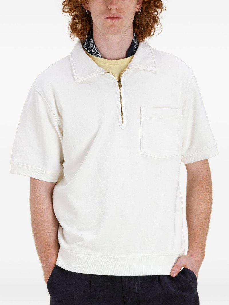 Yalepm short-sleeve zip polo shirt 4