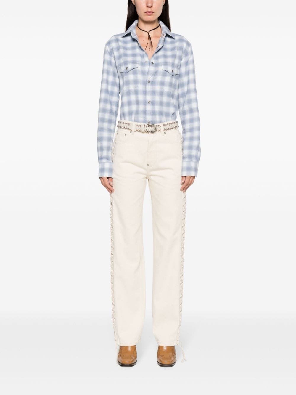 mid-rise straight-leg jeans - 2