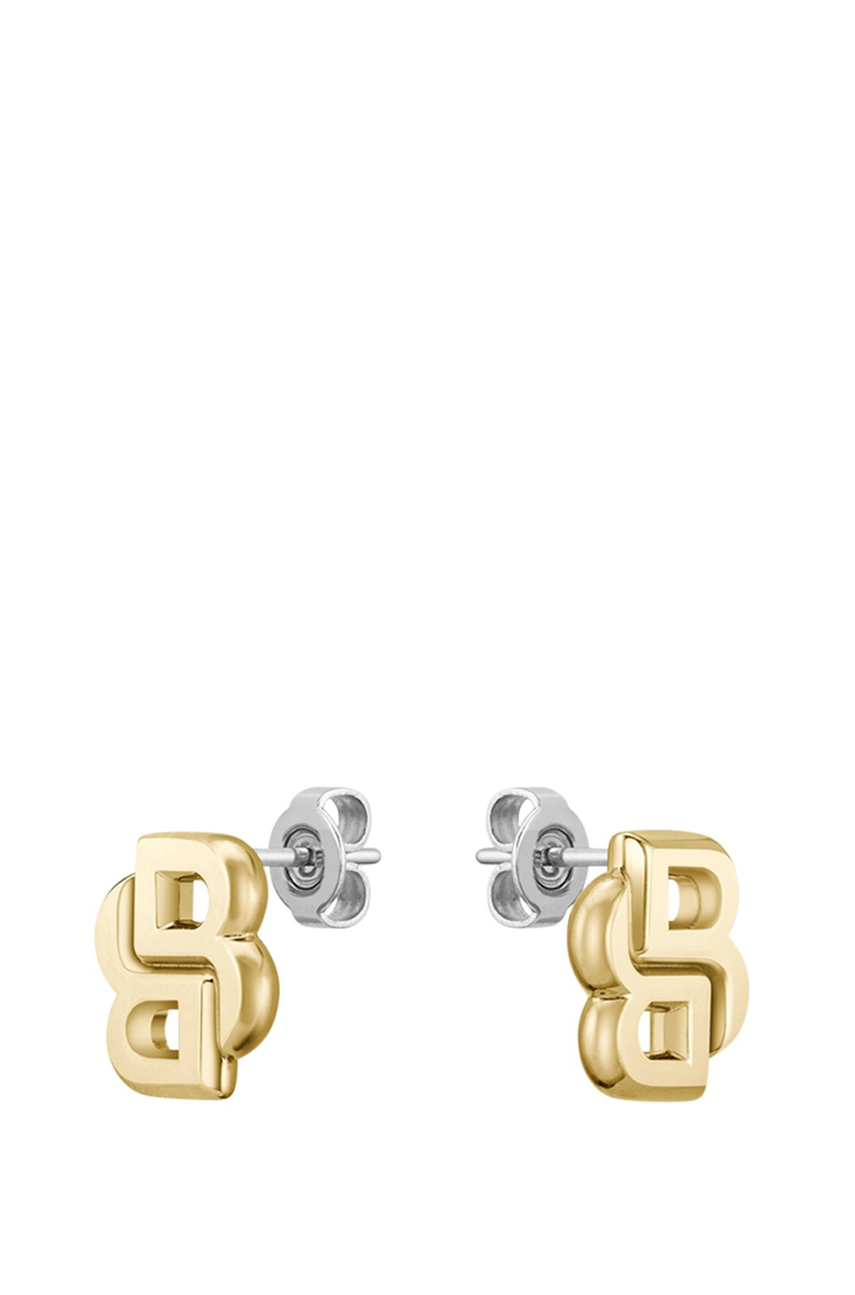 GOLD-TONE EARRINGS WITH DOUBLE B MONOGRAM - 1