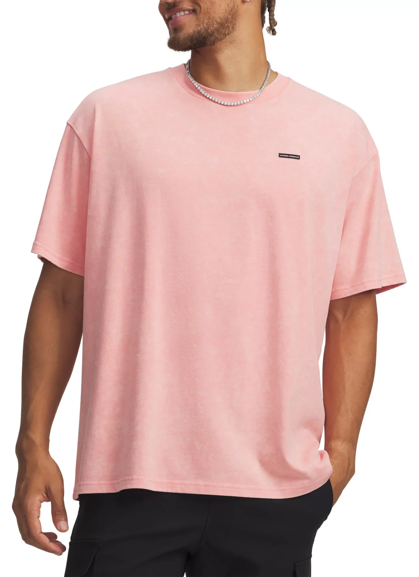 Under Armour Men's Heavyweight Oversized Logo Wash T-Shirt - 1