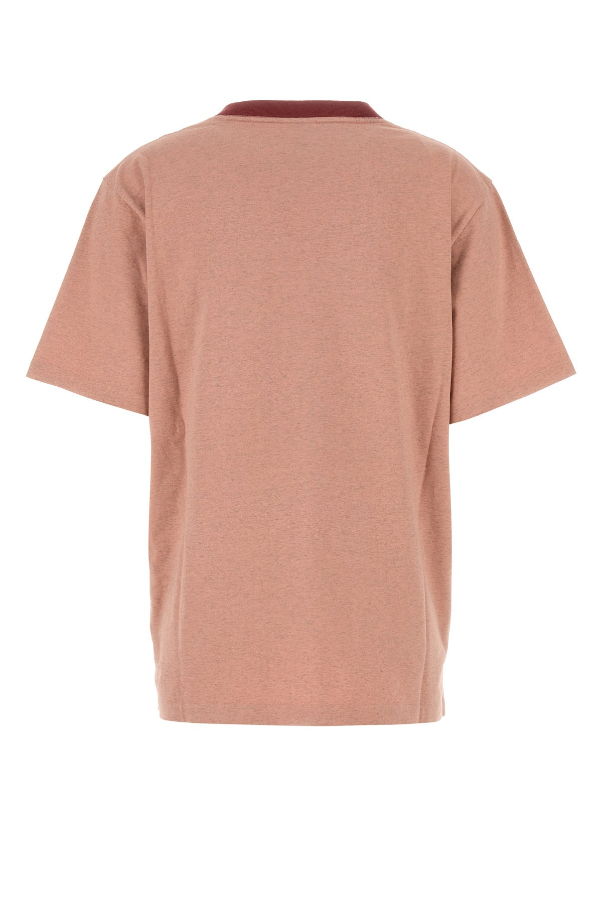 Melange dark pink cotton t-shirt - 2