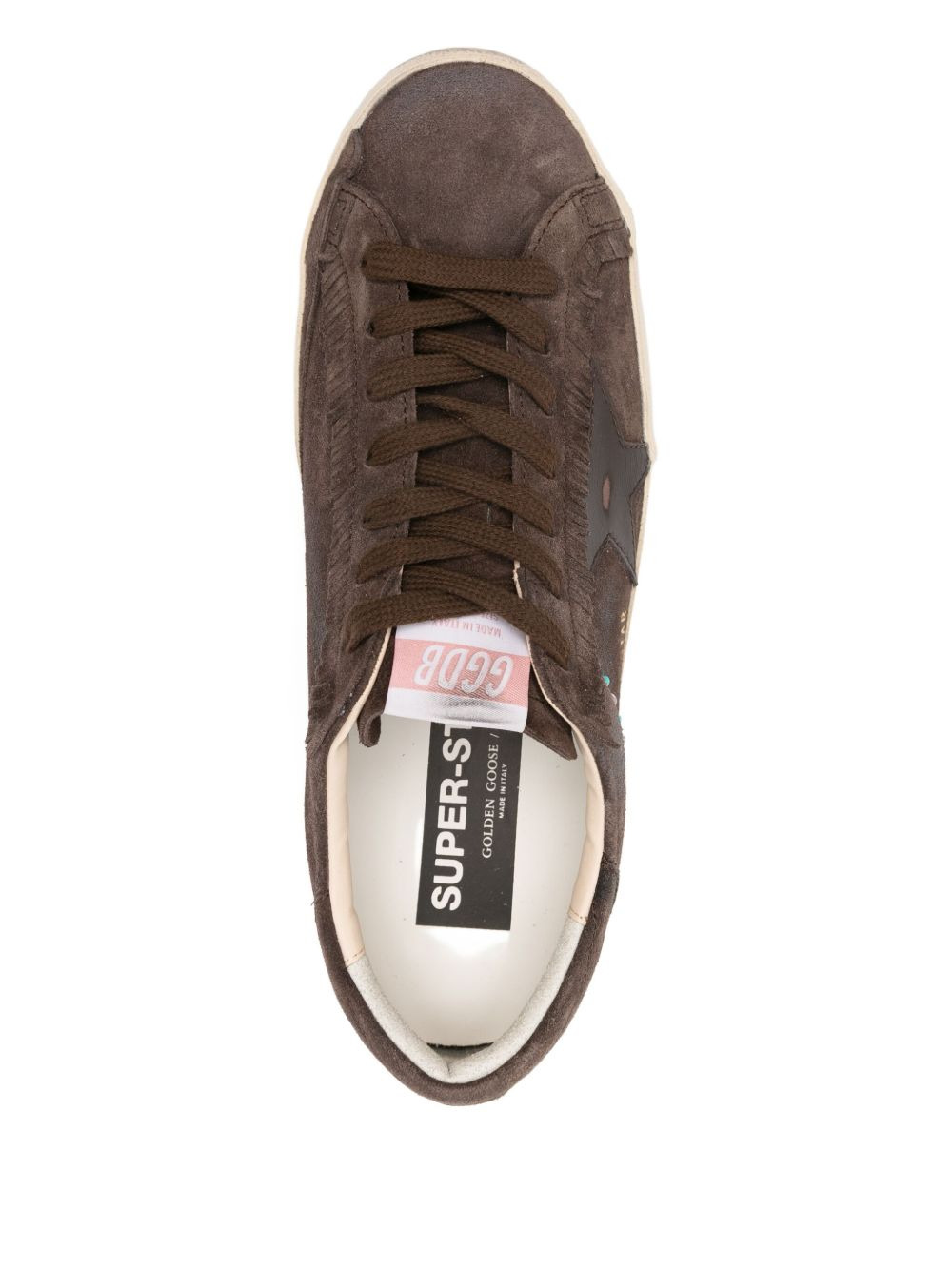 suede studded star sneakers - 4