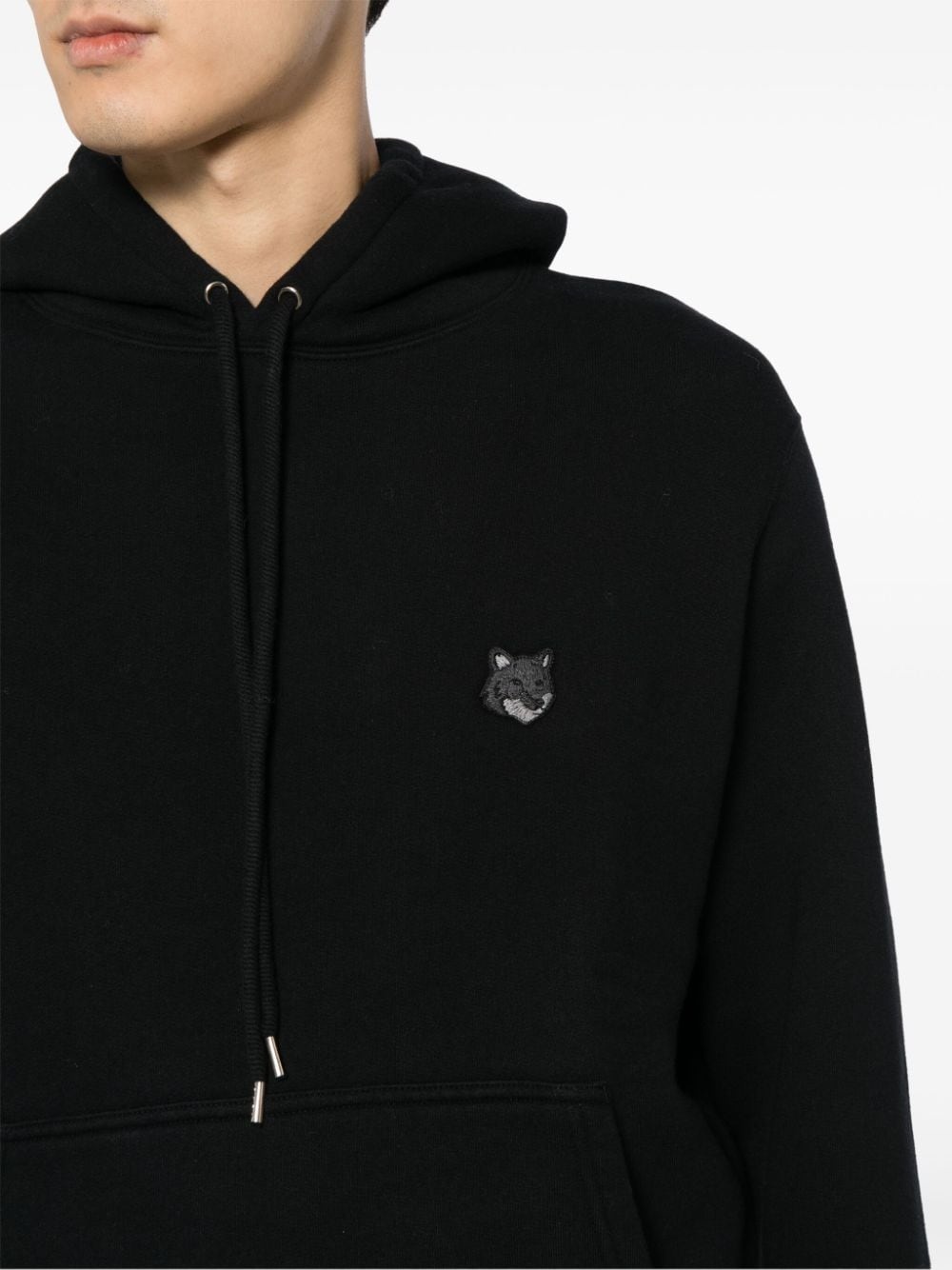 signature fox motif hoodie - 5