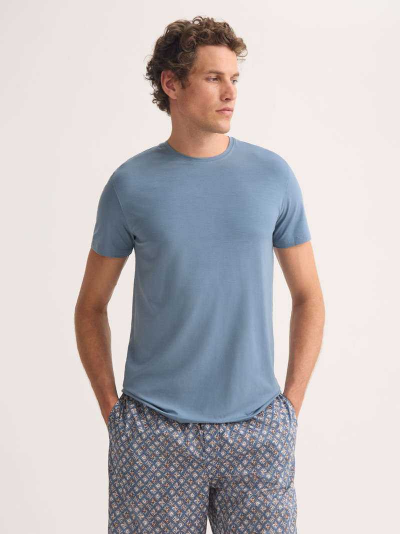 Basel Micro Modal T-Shirt Storm Blue 4