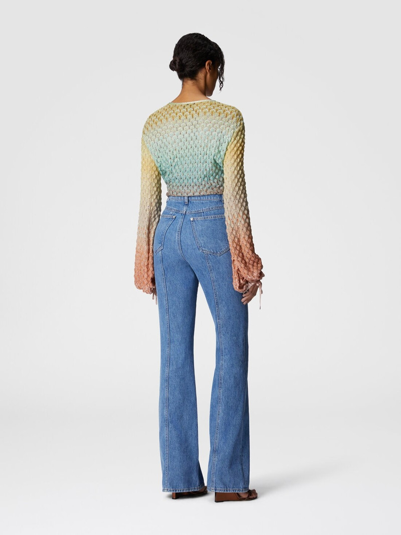 High-waisted five-pocket denim jeans 3