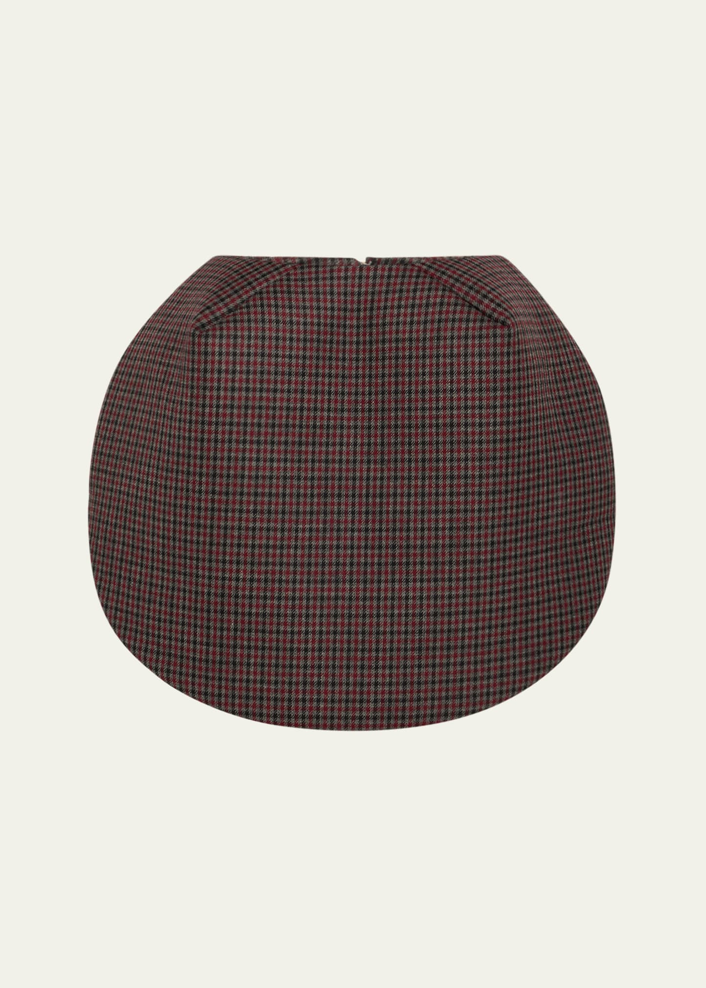 Check Wool Circular Skirt - 1