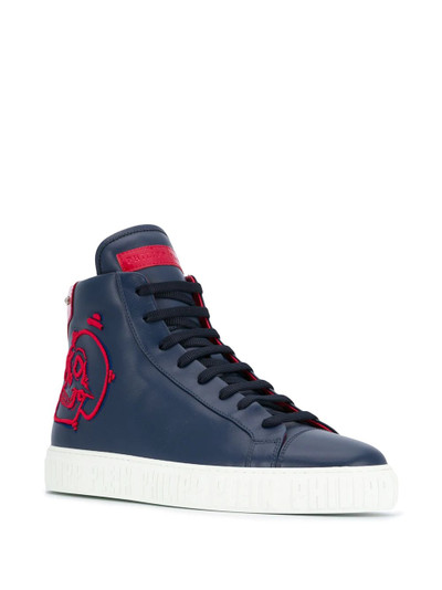 PHILIPP PLEIN Skull high-top sneakers outlook