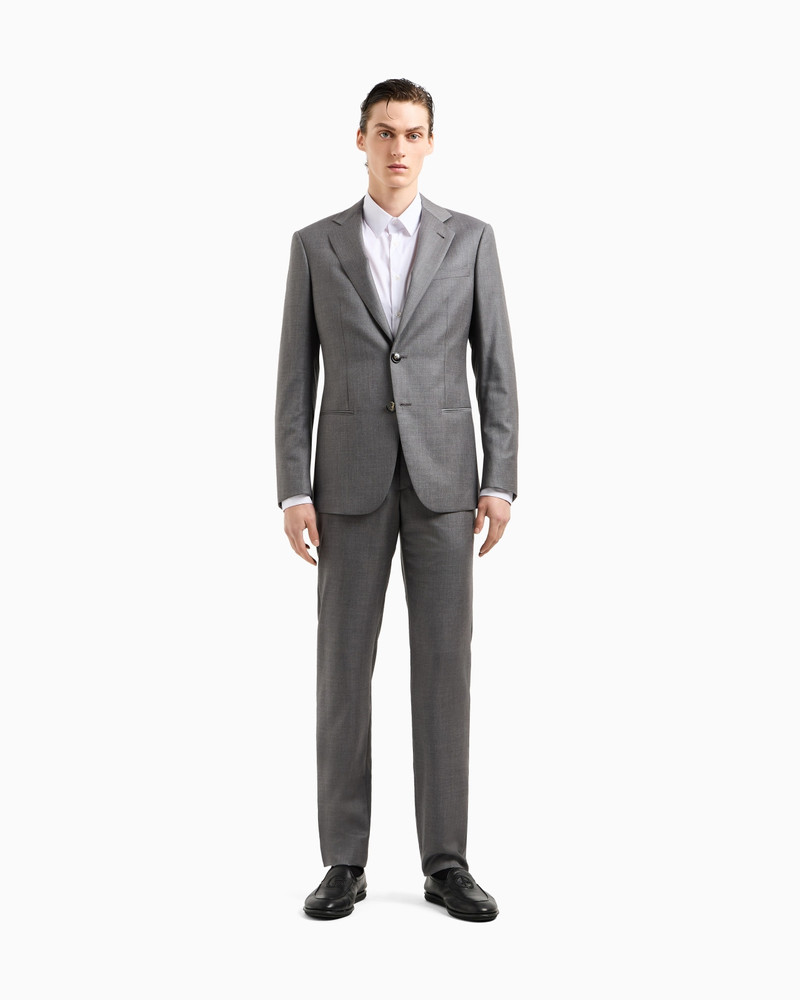 GIORGIO ARMANI Soho Line single-breasted suit in wool and cashmere outlook