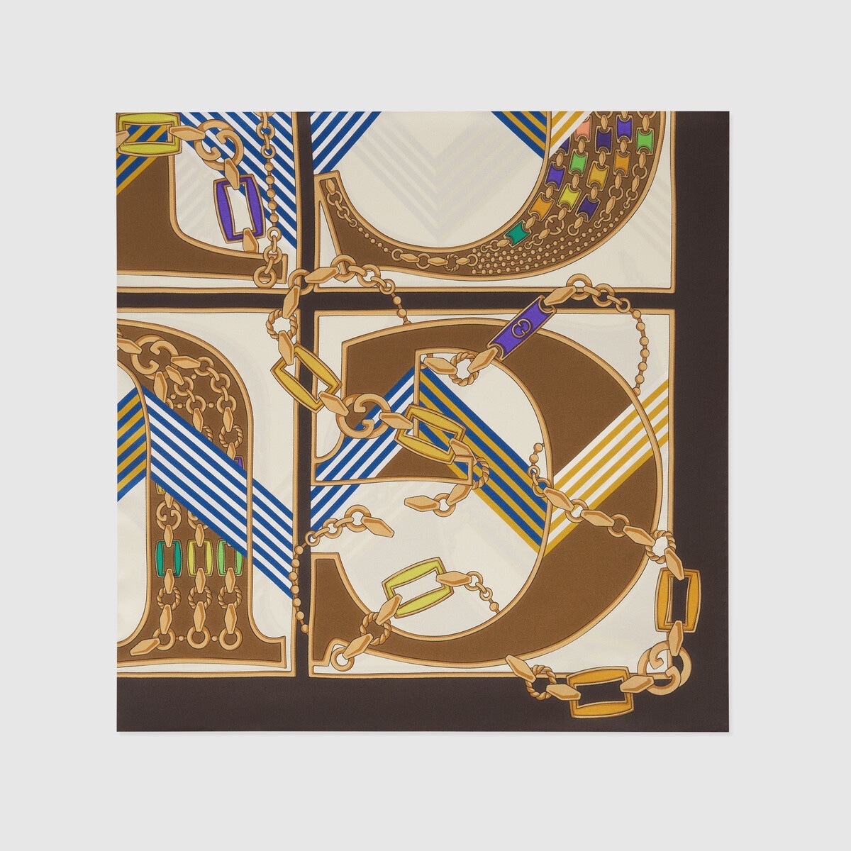 Gucci print silk scarf - 2