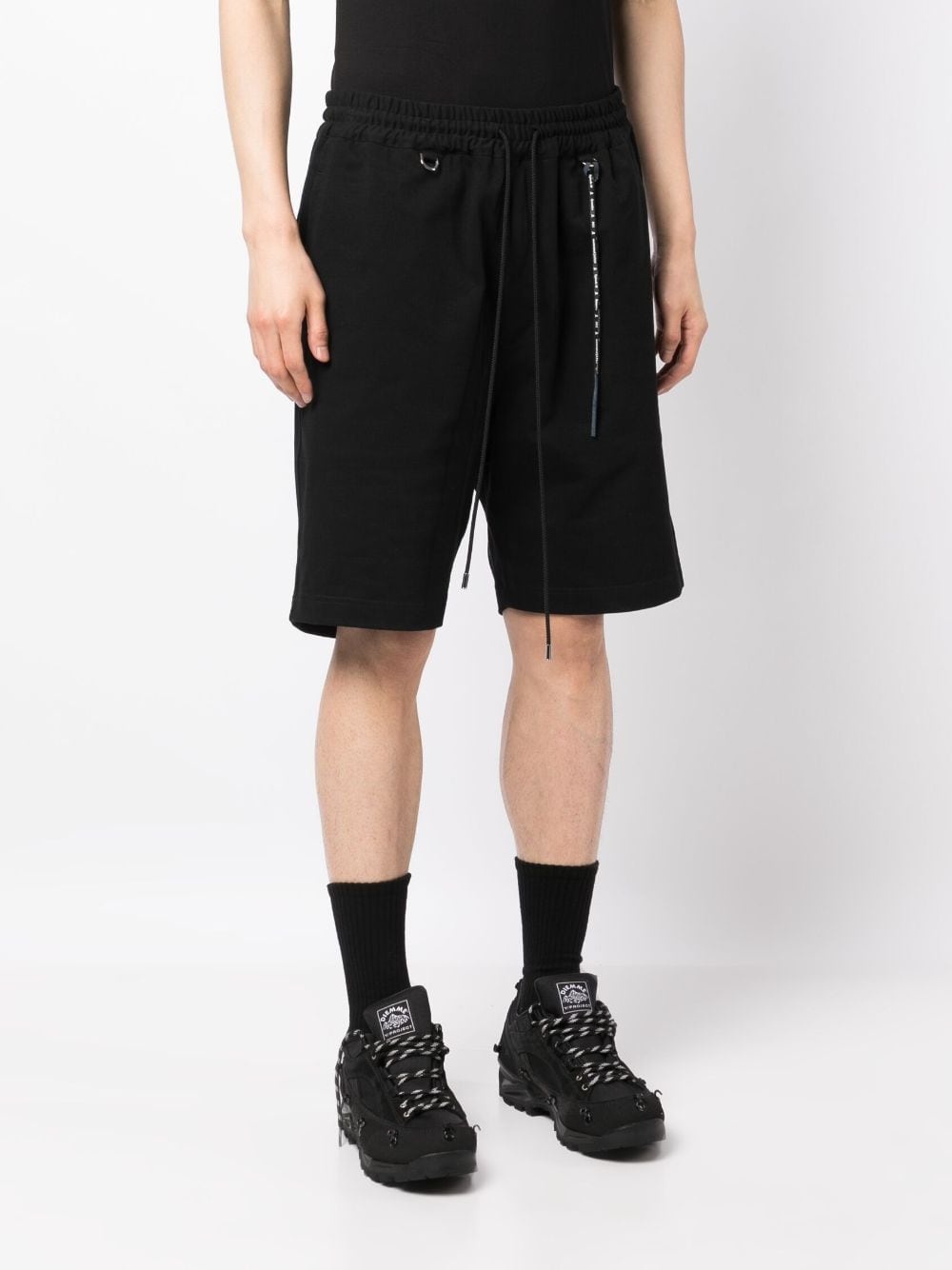 logo-print drawstring bermuda shorts - 3