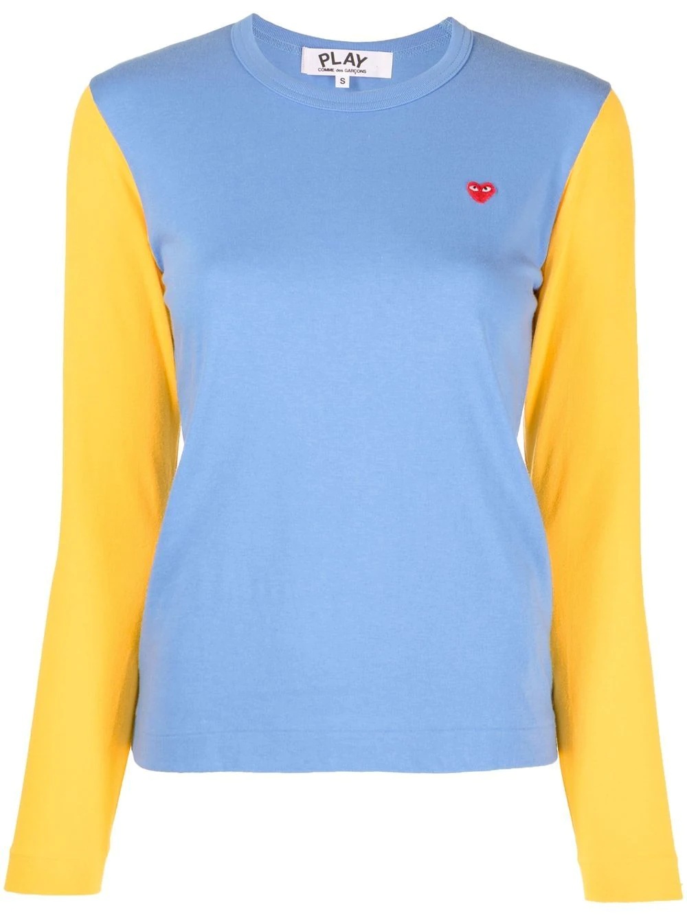 two-tone knitted jumper - 1