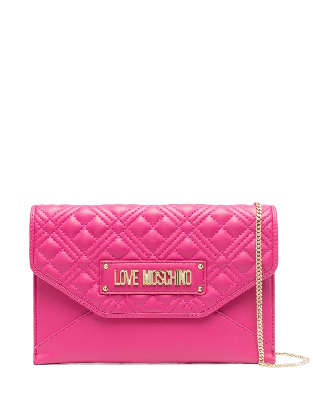 quilted-panel envelope clutch - 1