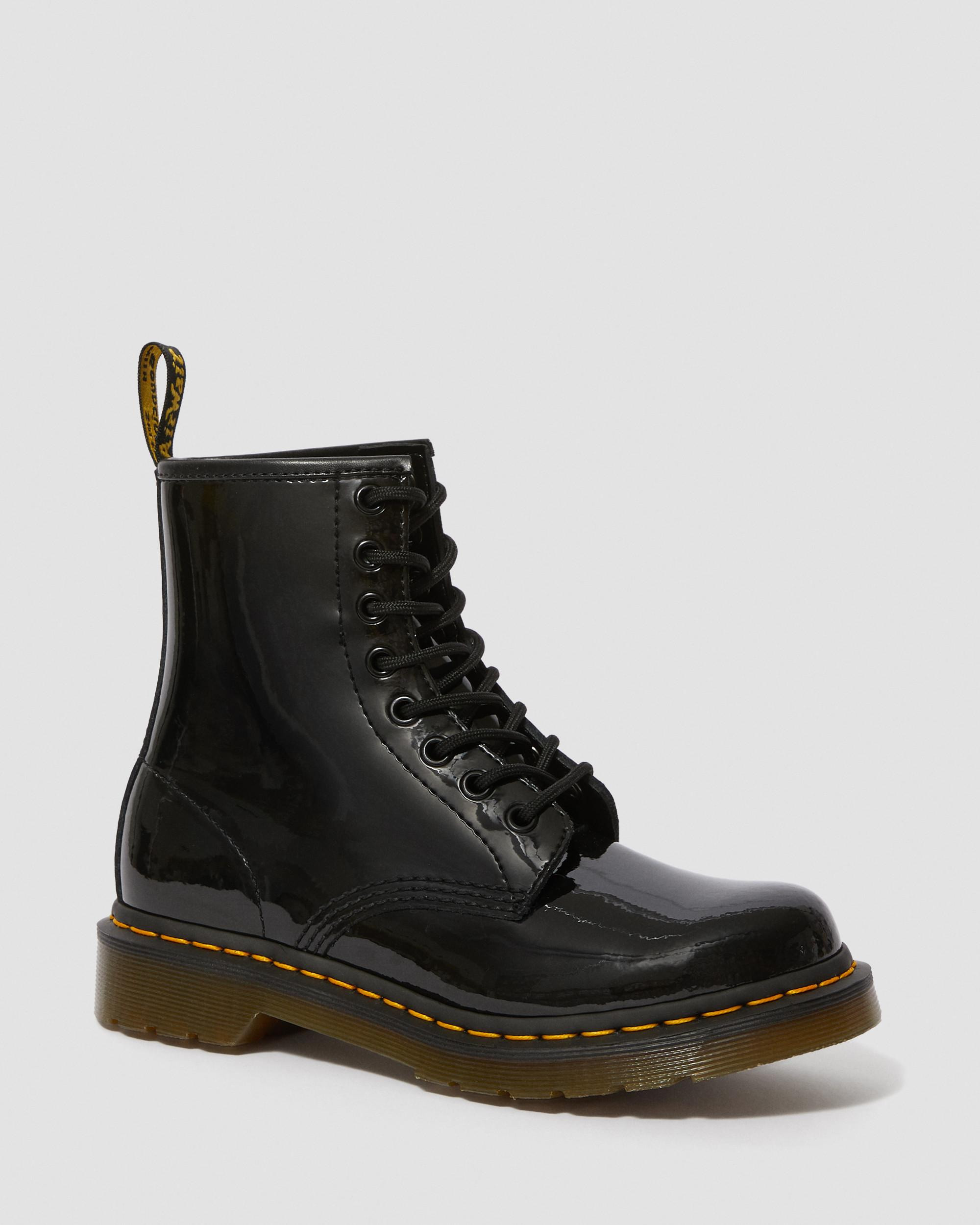 1460 Women's Patent Leather Lace Up Boots - 2