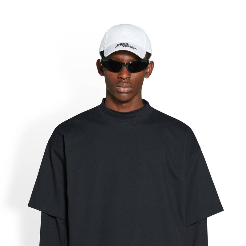 Hand Drawn Bb Icon Cap in White 5