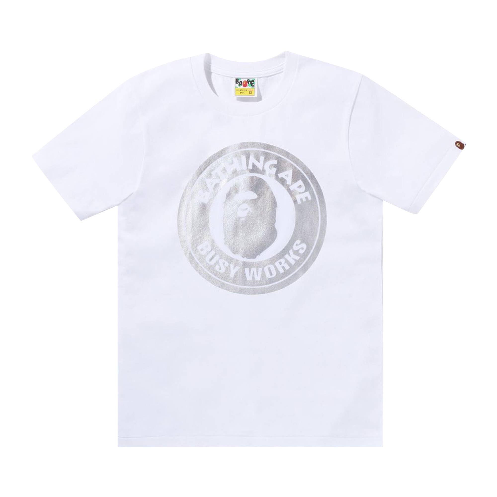 BAPE Hologram Busy Works Tee 'White' - 1