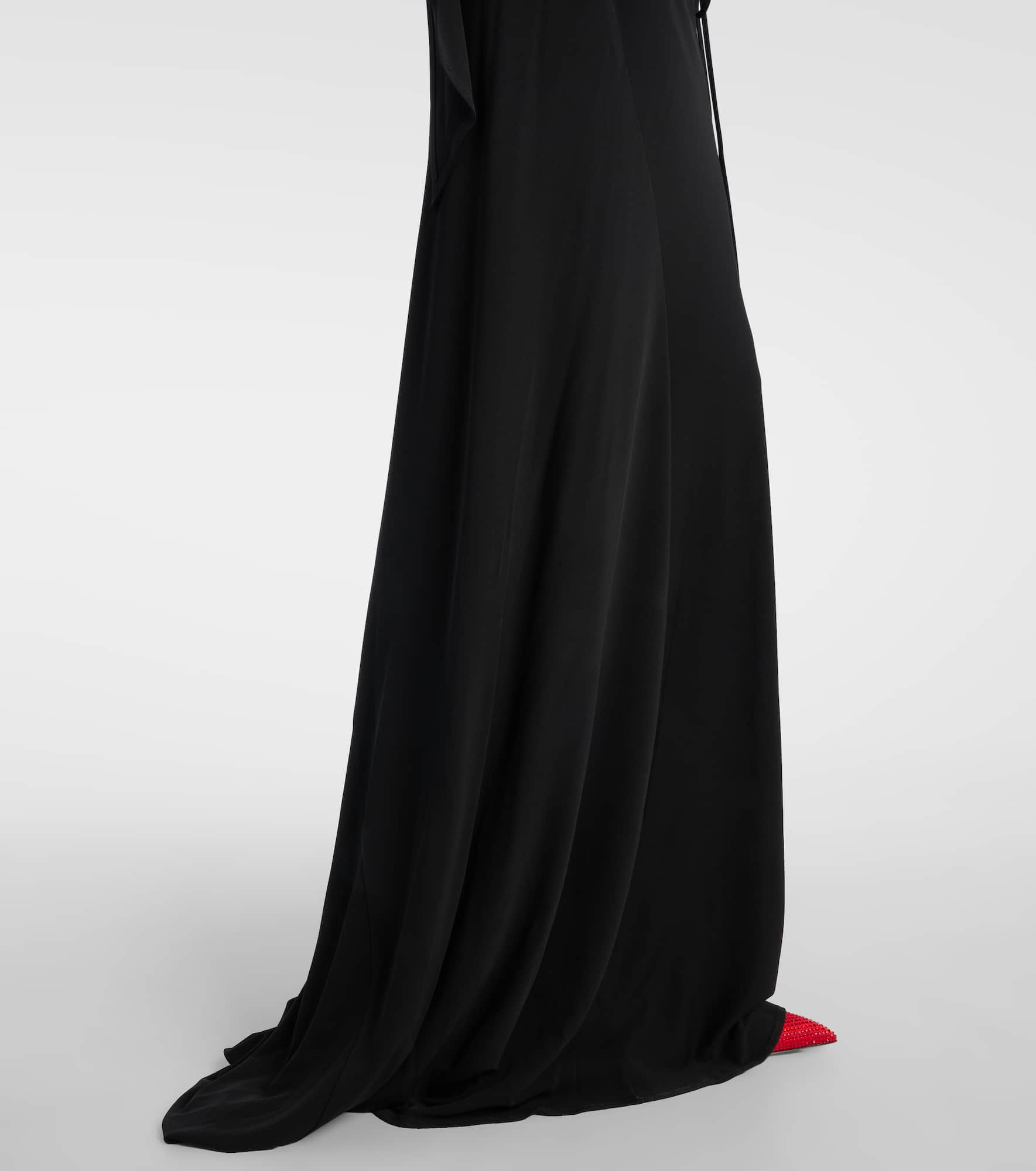 Cutout crêpe maxi dress - 6