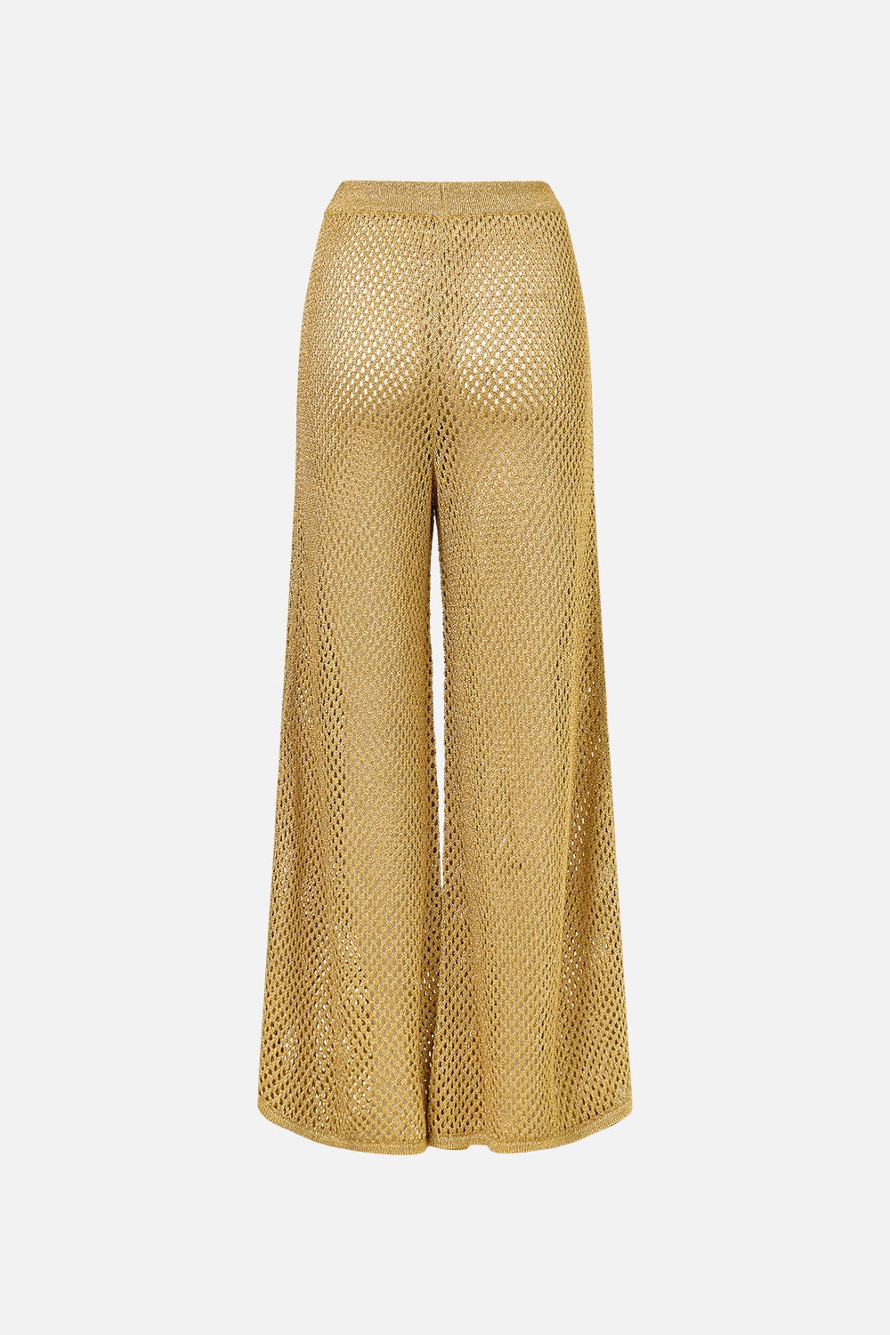 WIDE FLARE KNIT PANT - 8