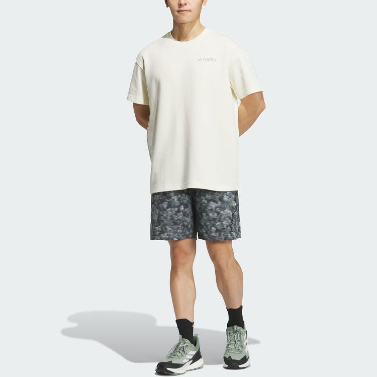 adidas National Geographic AEROREADY Graphic Tee 'Beige' IS9514 - 6