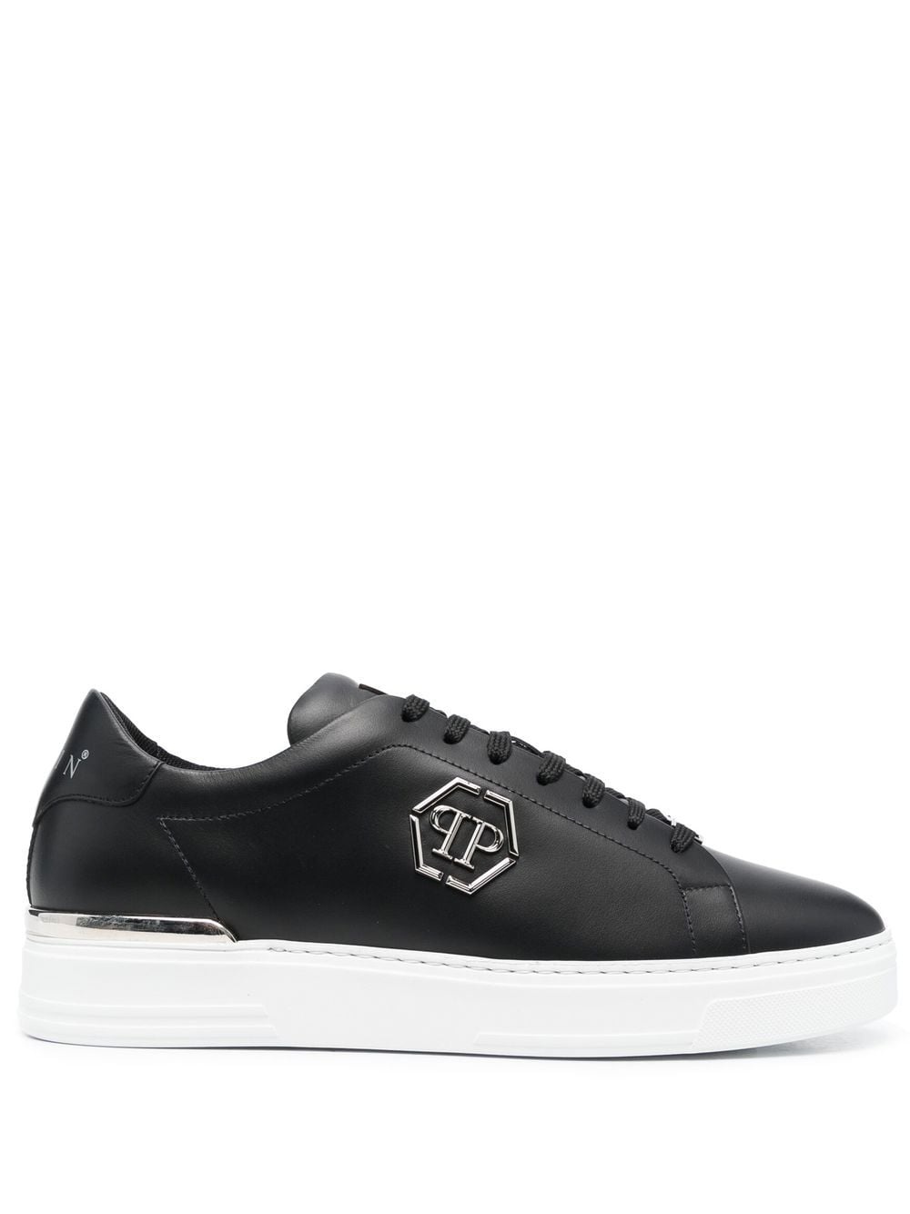 Hexagon low-top leather sneakers - 1