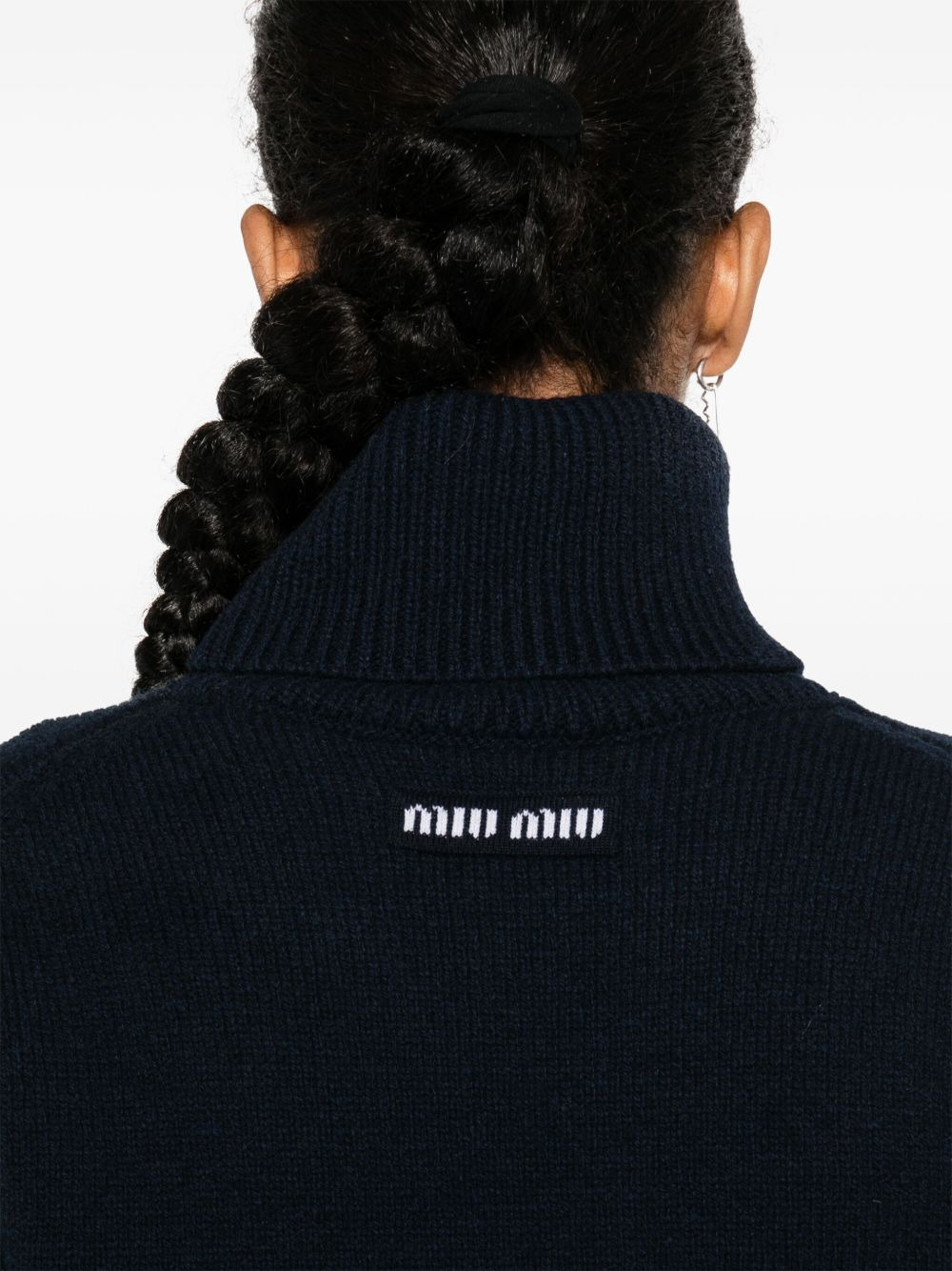 intarsia-knit logo sweater - 5