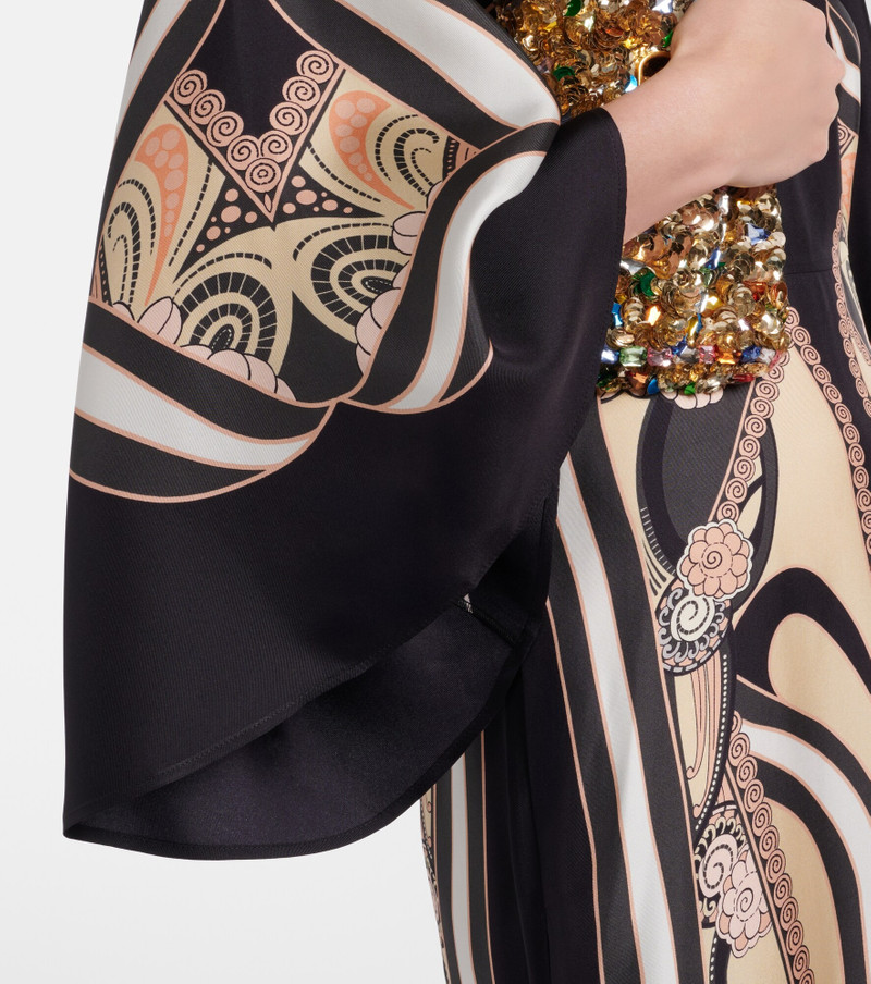 Sorella printed silk maxi dress 4