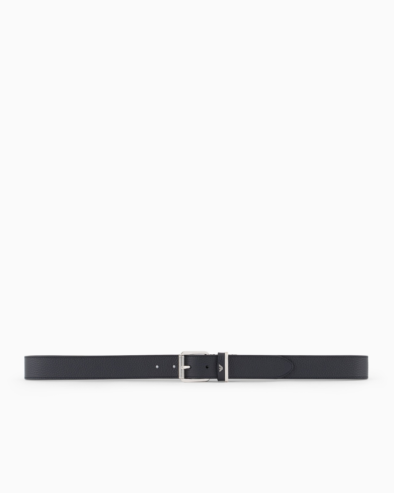 PEBBLED LEATHER BELT WITH OVERSIZED LOGO LETTERING - 3